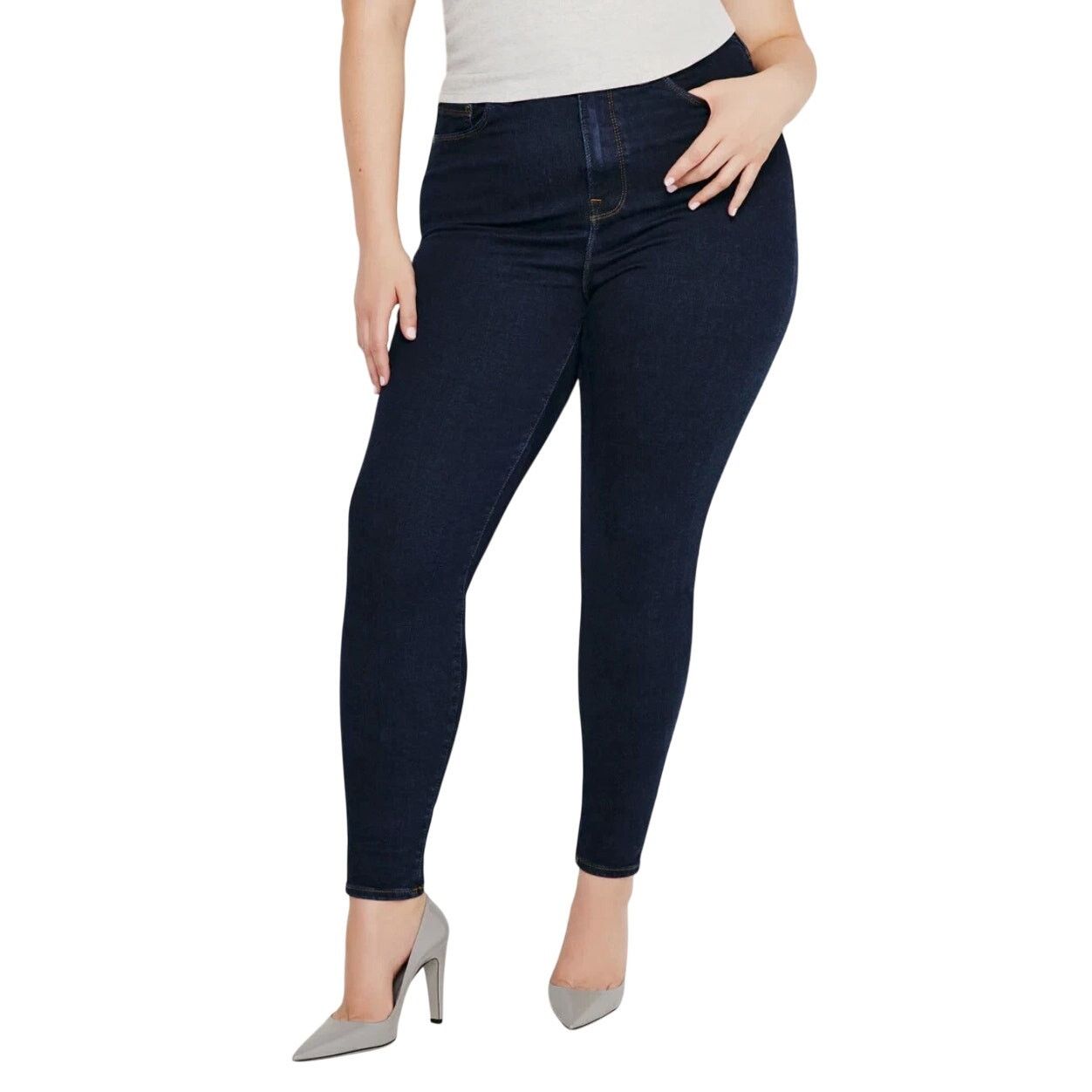 Good American Good American Always Fits Good Legs Skinny Jean, 14-18 / C Size 36" / US 14 / IT 50 - 1 Thumbnail