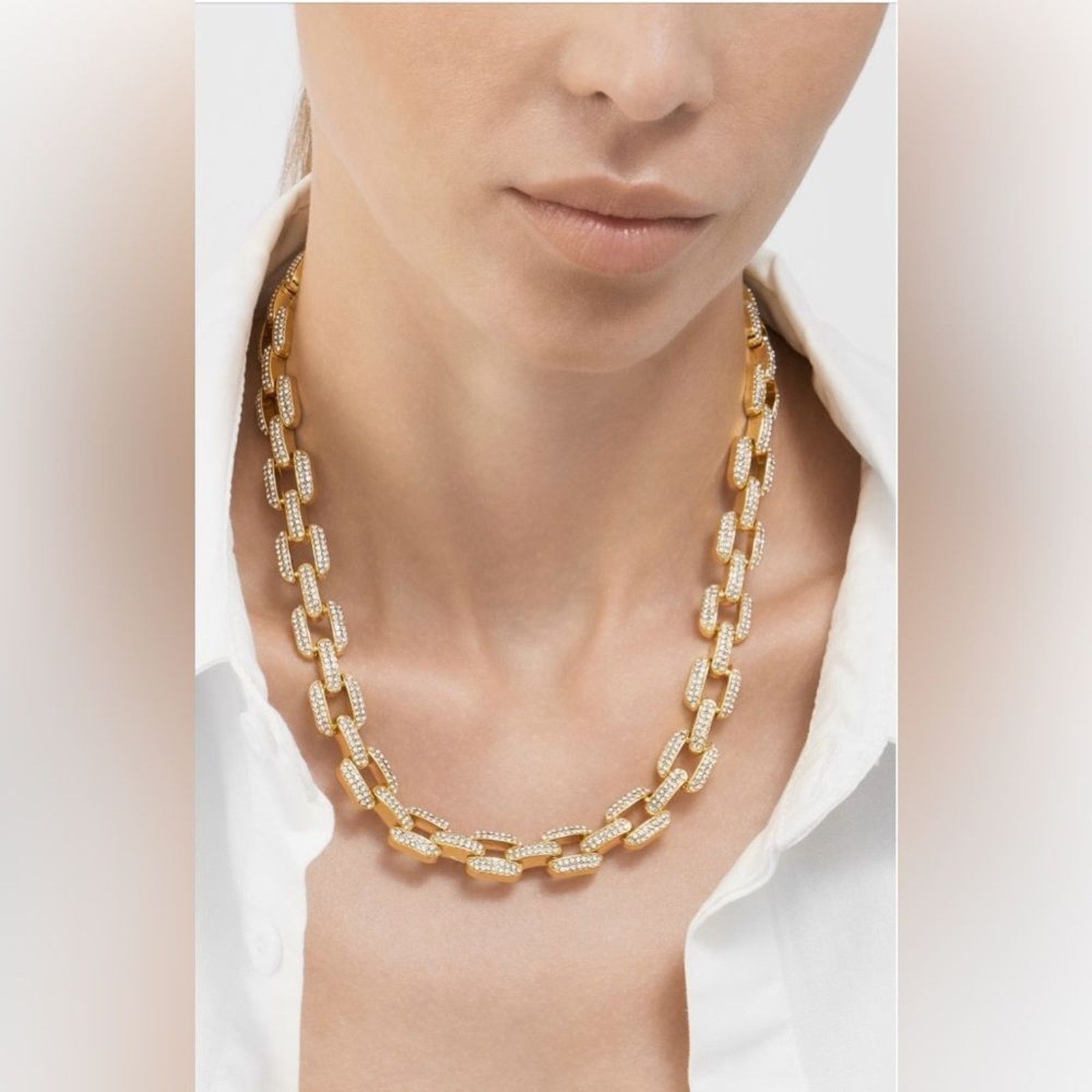 Nordstrom Adornia Pavé Cubic Zirconia 14K Gold Plated Necklace Size ONE SIZE - 1 Thumbnail