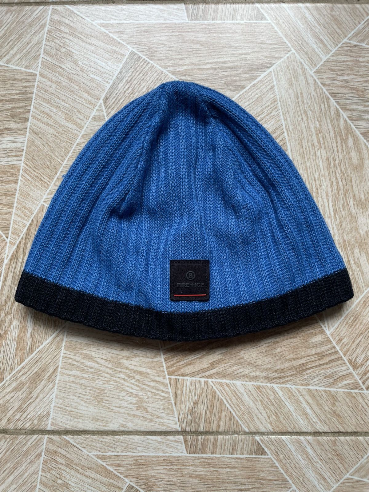 Bogner Bogner Fire + Ice Knit Hat Wool Blend Light Blue Beanie Hat Size ONE SIZE - 1 Thumbnail