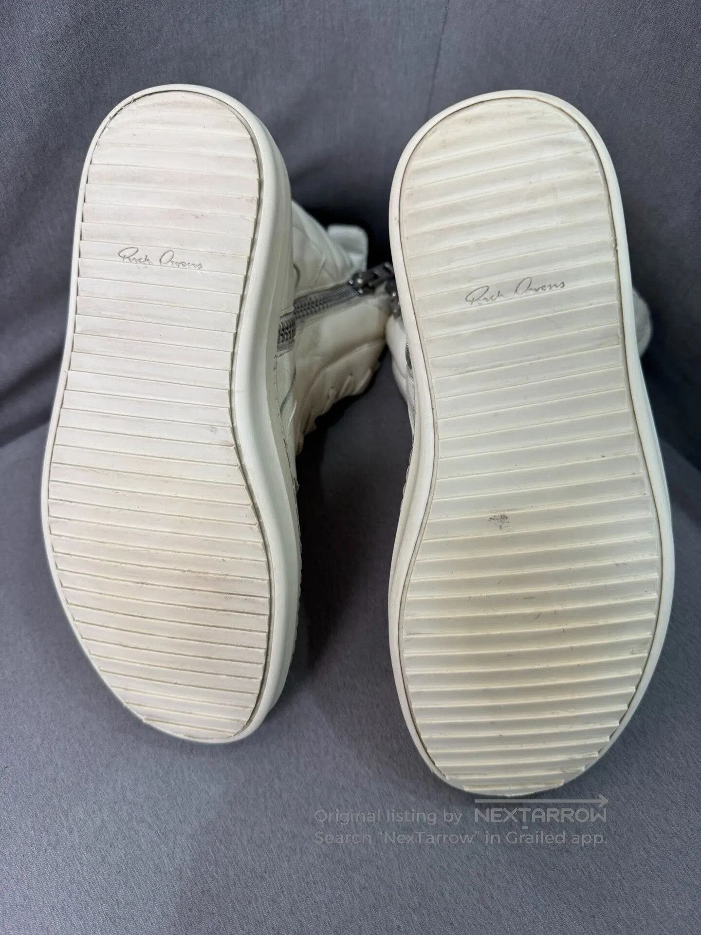 Rick Owens Rick Owens White High-Top Sneakers Size 36. Size US 6 / EU 39 - 7 Thumbnail