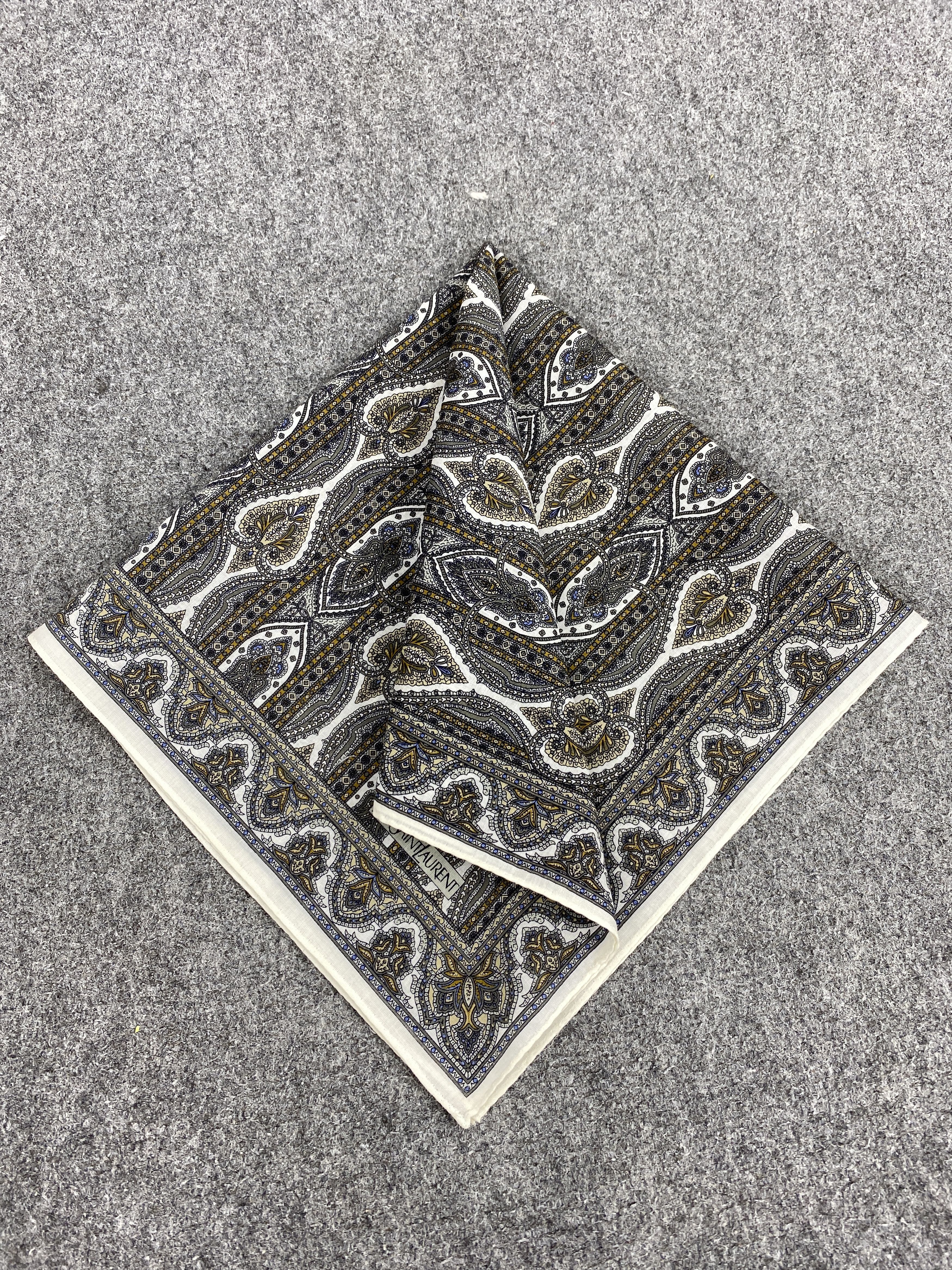 Yves Saint Laurent Yves Saint Laurent Handkerchief / Neckerchief KT0346 Size ONE SIZE - 3 Thumbnail