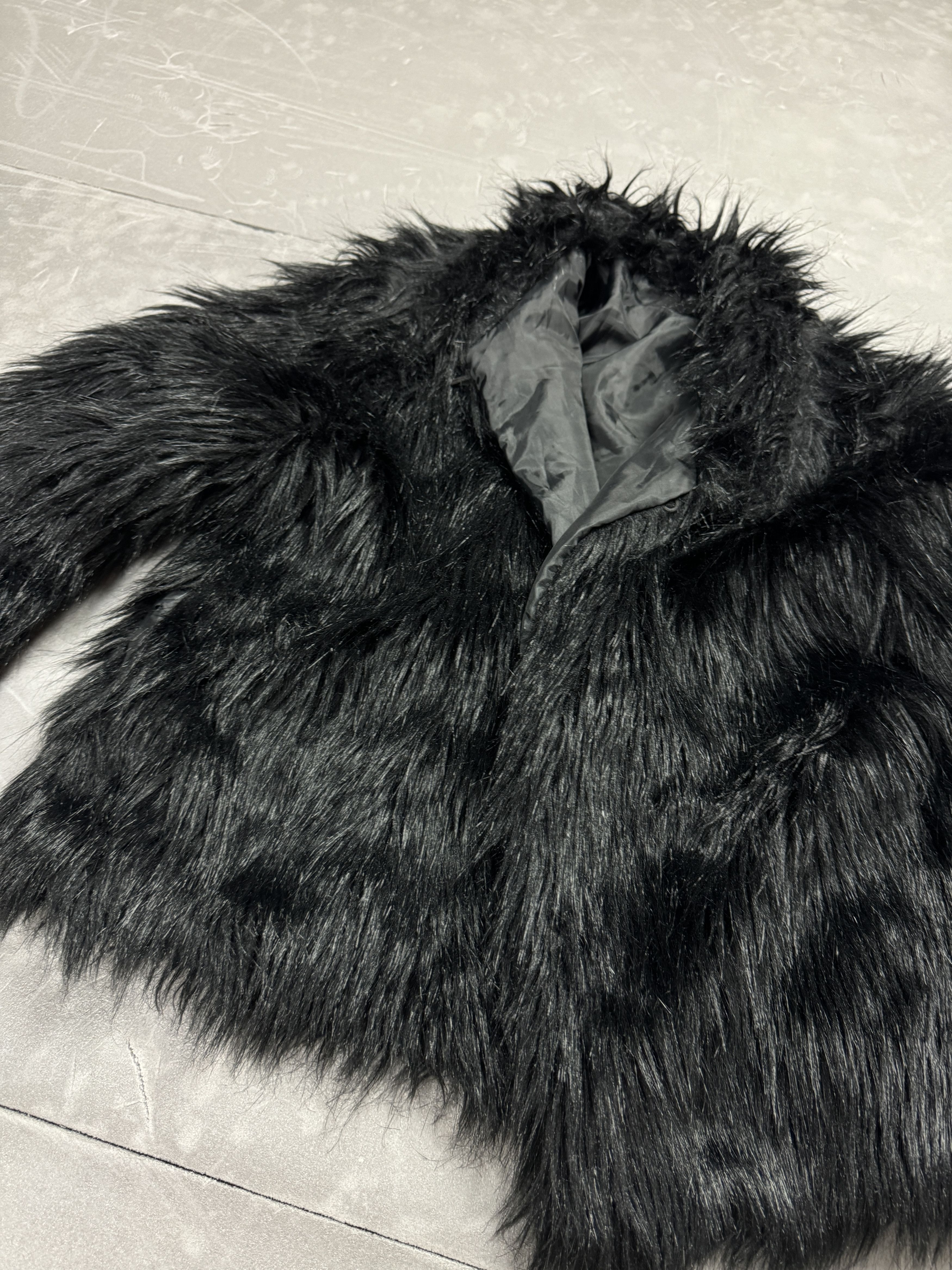 Vintage Vintage cropped wmns fur jacket black coquette y2k Size S / US 4 / IT 40 - 5 Thumbnail