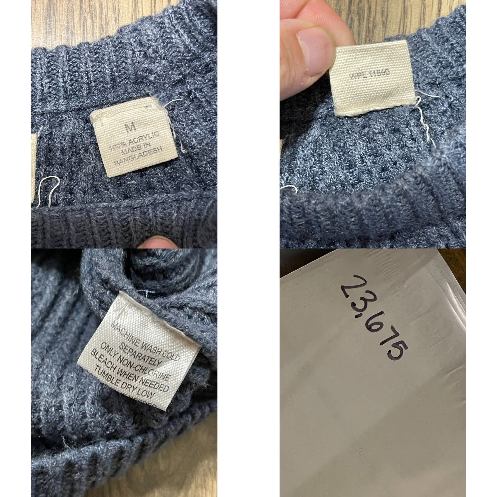 Weatherproof Weatherproof Sweater Womens Blue Pullover Crew Neck Knit Regular Size Medium Vintage No Size M / US 6-8 / IT 42-44 - 8 Thumbnail
