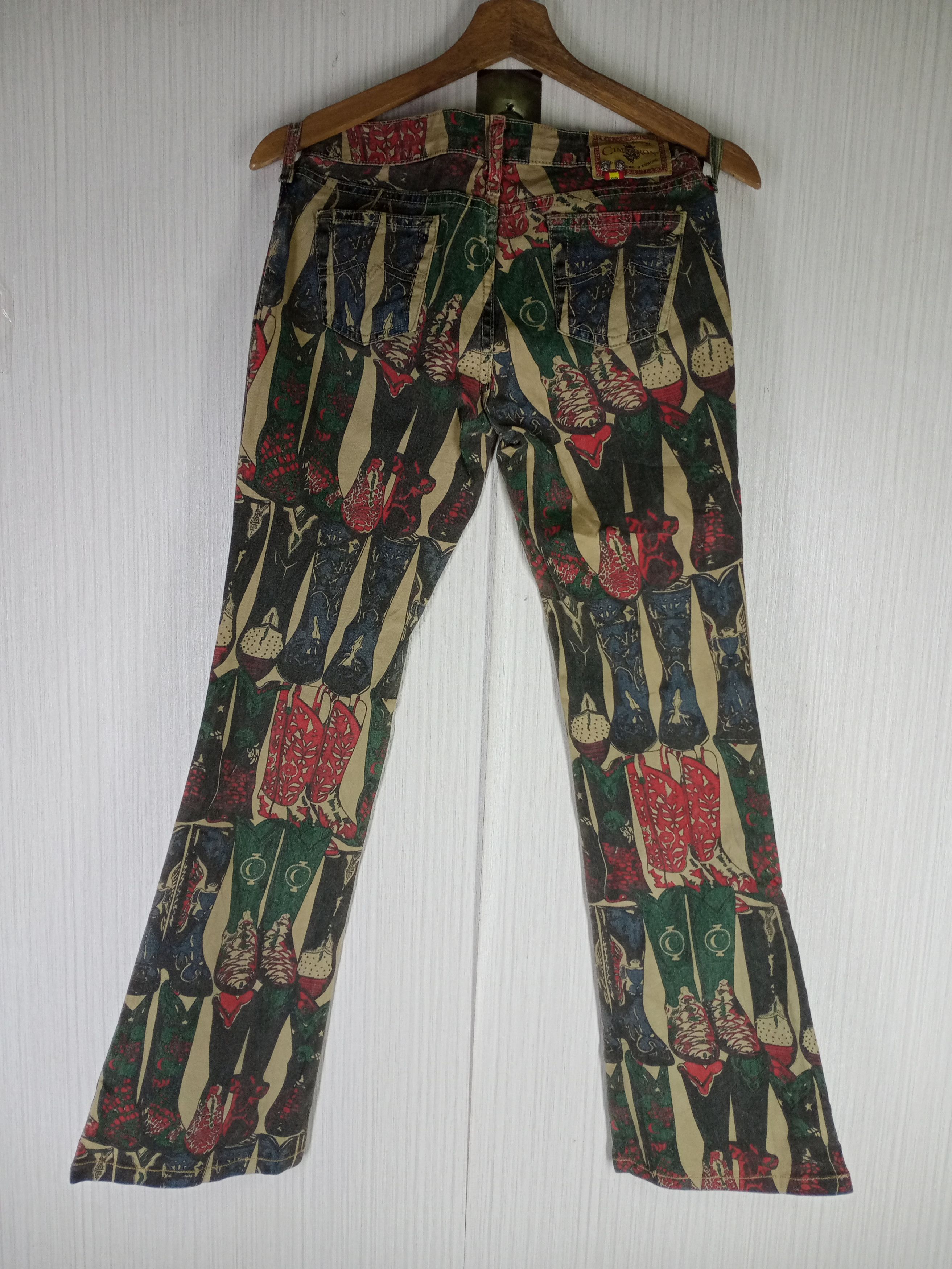 Hysteric Glamour Rare Vintage Flare Cimarron Jeans Full Print Shoes Size 28" / US 6 / IT 42 - 2 Thumbnail