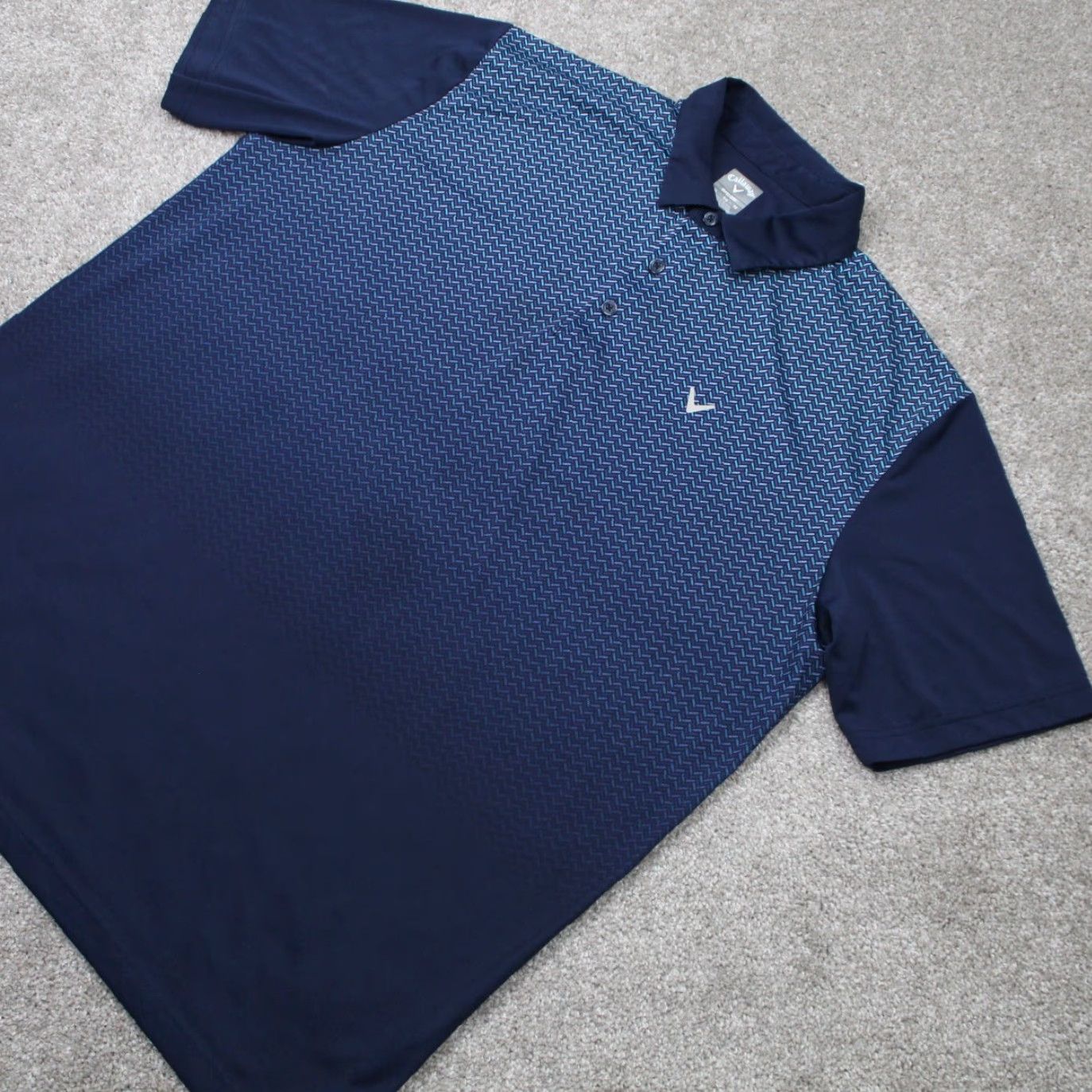 Callaway Callaway Opti-Dri Polo Shirt Mens XL Blue Golf Polyester Short Sleeve Pullover Shirt Size US XL / EU 56 / 4 - 3 Thumbnail