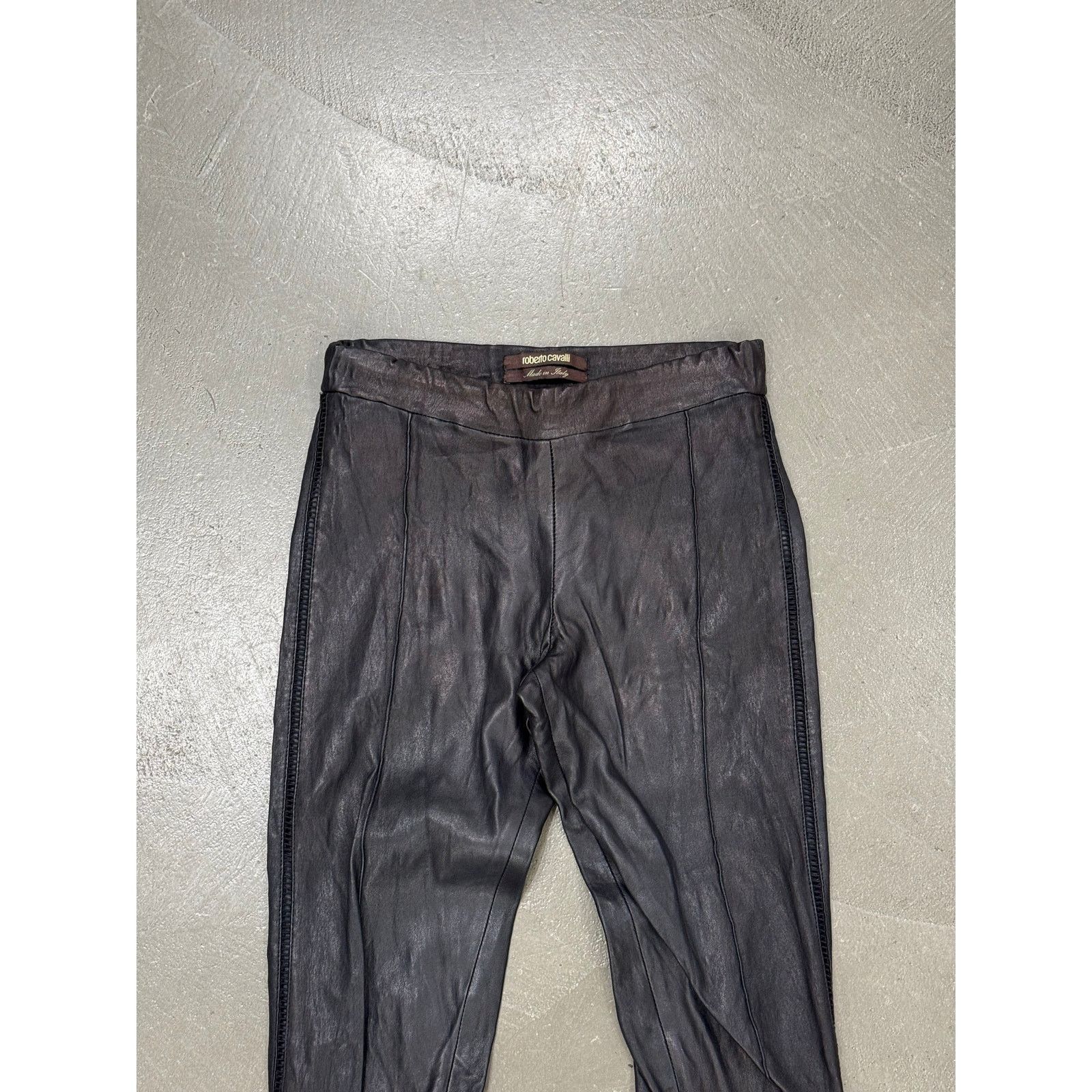Roberto Cavalli 2010s Roberto Cavalli leather skinny pants Size 26" / US 2 / IT 38 - 2 Thumbnail
