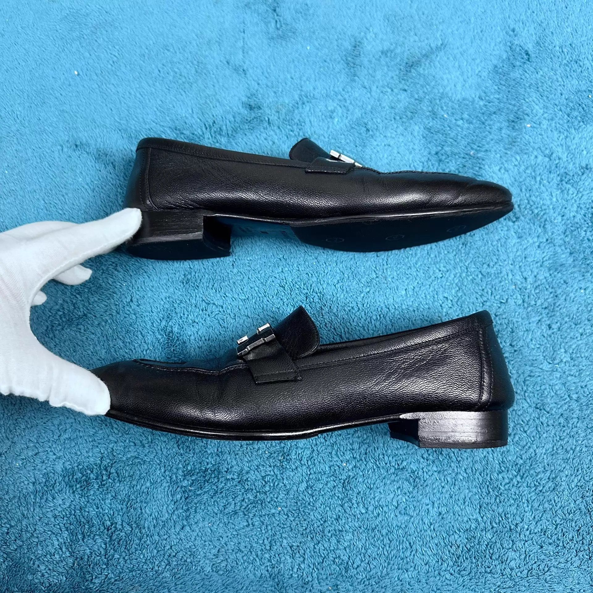 Hermes Hermès Paris Loafer Black 38 Near Mint Size US 7.5 / IT 37.5 - 2 Thumbnail