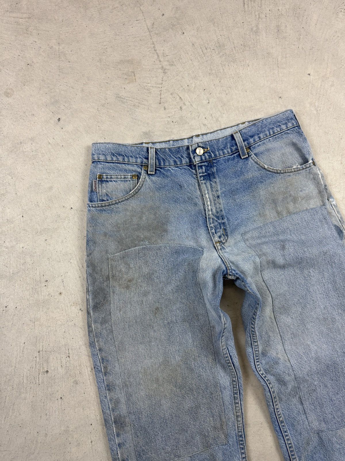 Carhartt × Vintage Carhartt Reworked Double Knee Denim Jeans Size US 36 / EU 52 - 3 Thumbnail
