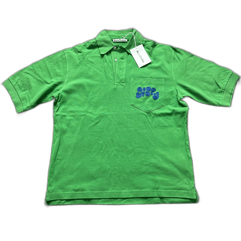Acne Studios Acne Studio Green Pocket Polo Short Sleeve Shirt Size US XXS / EU 40 - 1 Thumbnail