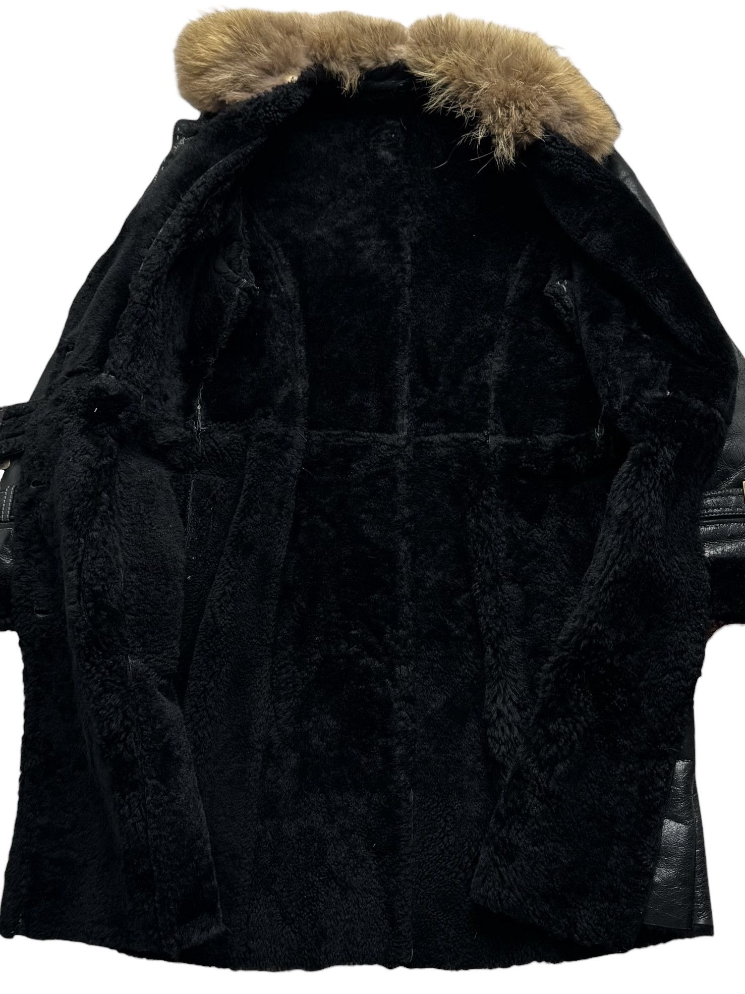 Vintage 90's Real Sheepskin Coat(V258) Size M / US 6-8 / IT 42-44 - 5 Thumbnail
