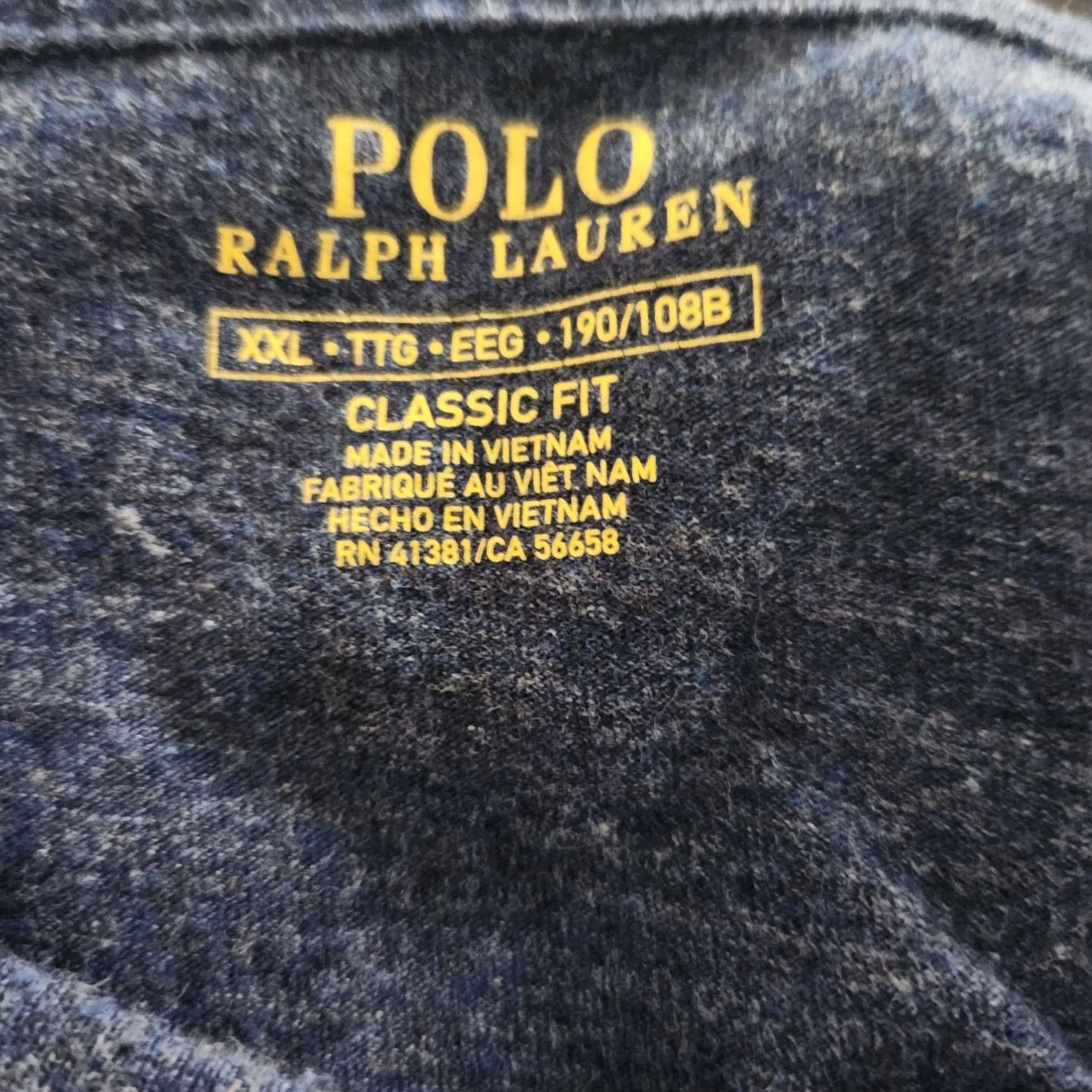 Polo Ralph Lauren Polo Ralph Lauren Sweater Mens XXL Blue Long Sleeve V-Neck Pony Preppy Pullover Knit Regular Lightweight All Seasons N/A Size US XXL / EU 58 / 5 - 4 Thumbnail