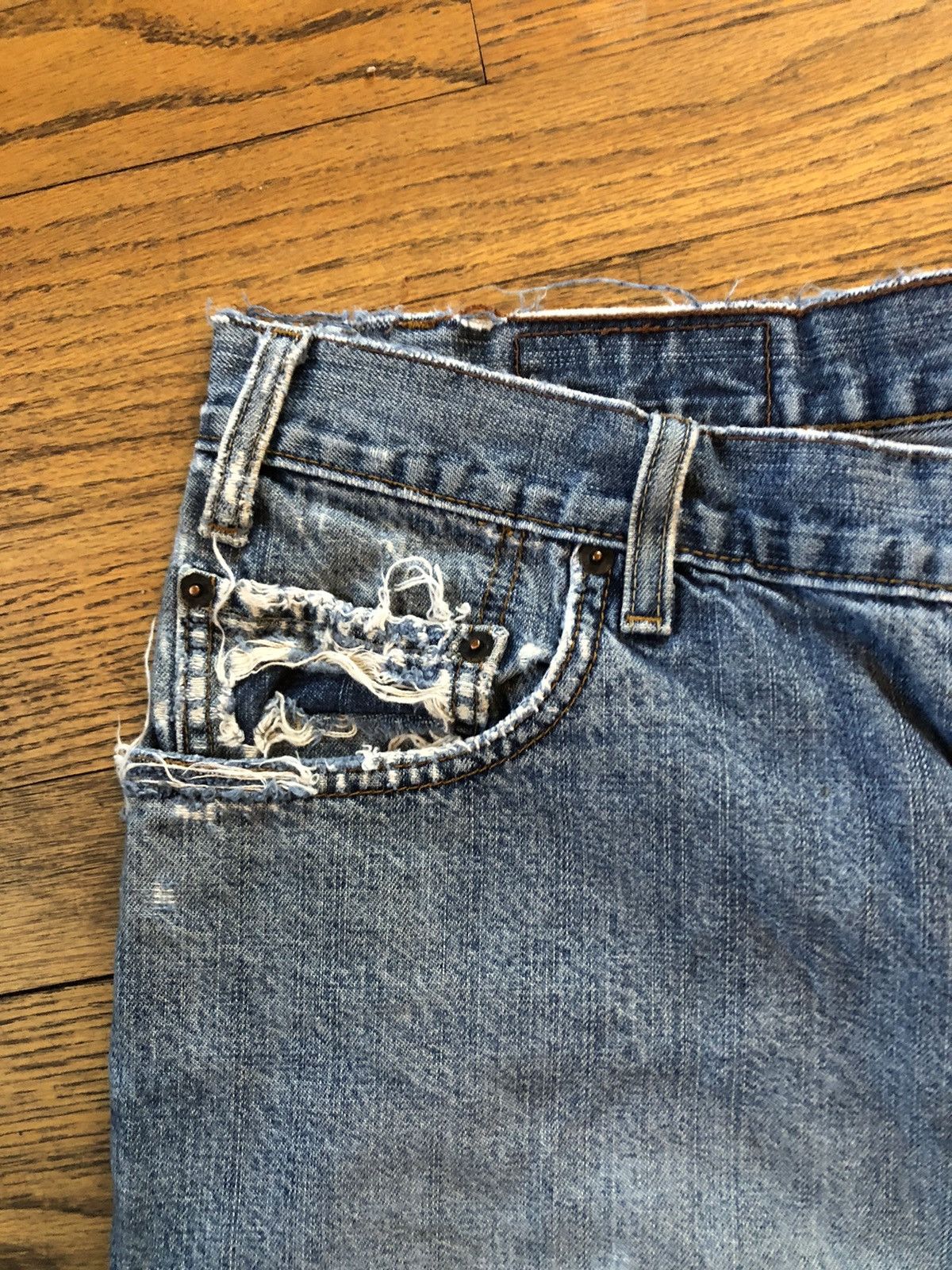 Levi's × Vintage Rare Thrashed Vintage Levi denims Size US 36 / EU 52 - 8 Thumbnail