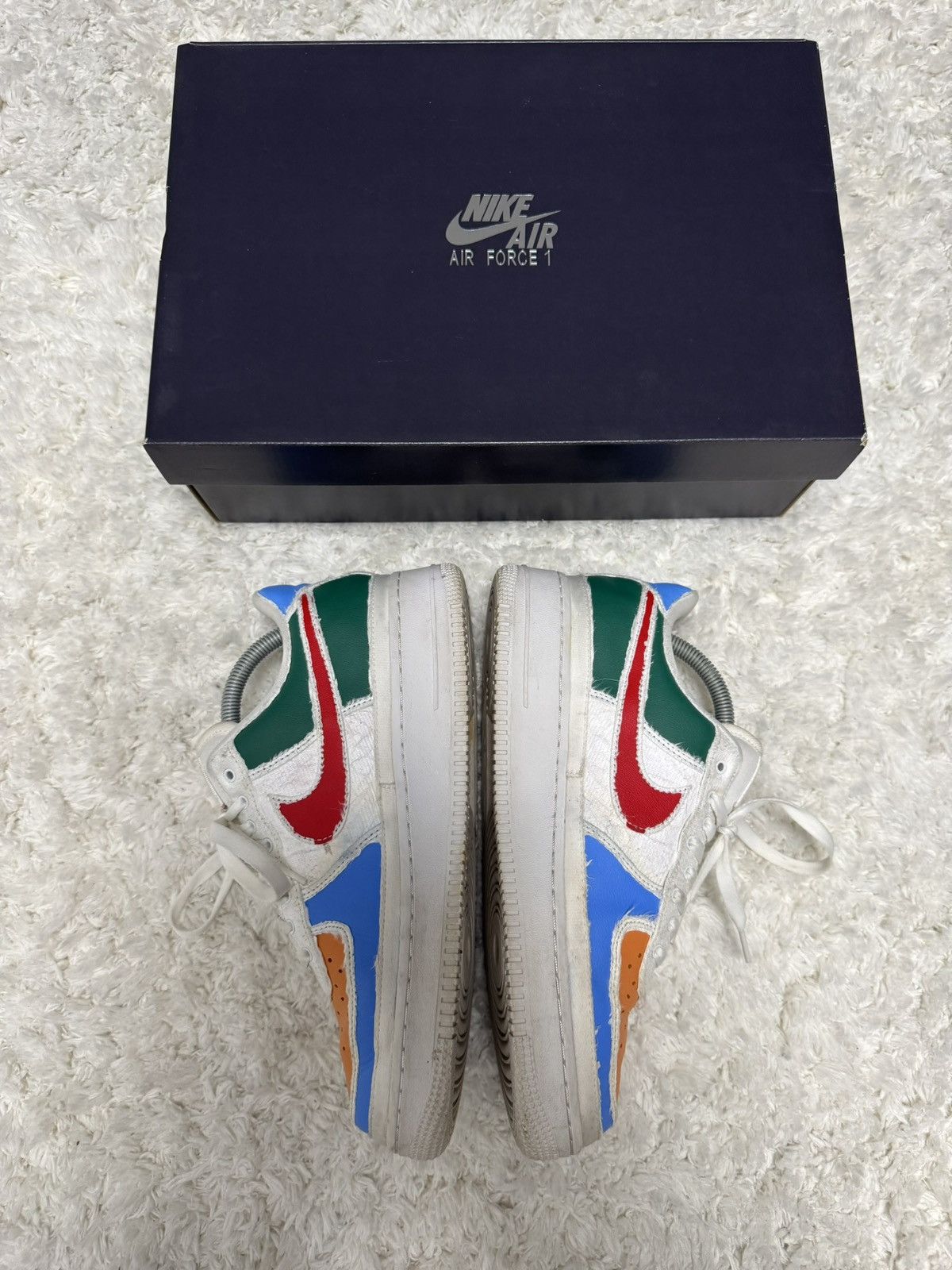 Nike Nike Air Force 1 „Tear Away“ red swoosh Size US 9 / EU 42 - 2 Thumbnail
