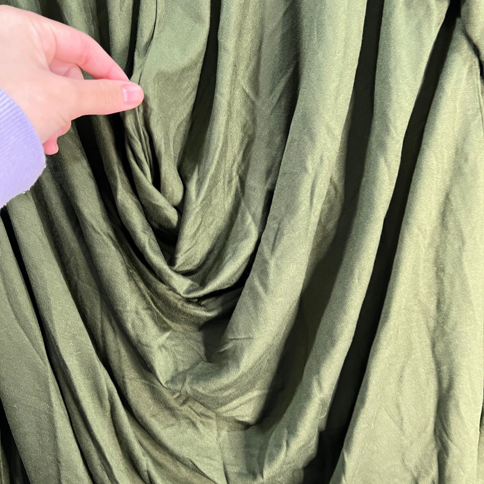 Other Susan Graver Weekend Regular Jersey Knit Draped Back Kale Size S / US 4 / IT 40 - 11 Thumbnail