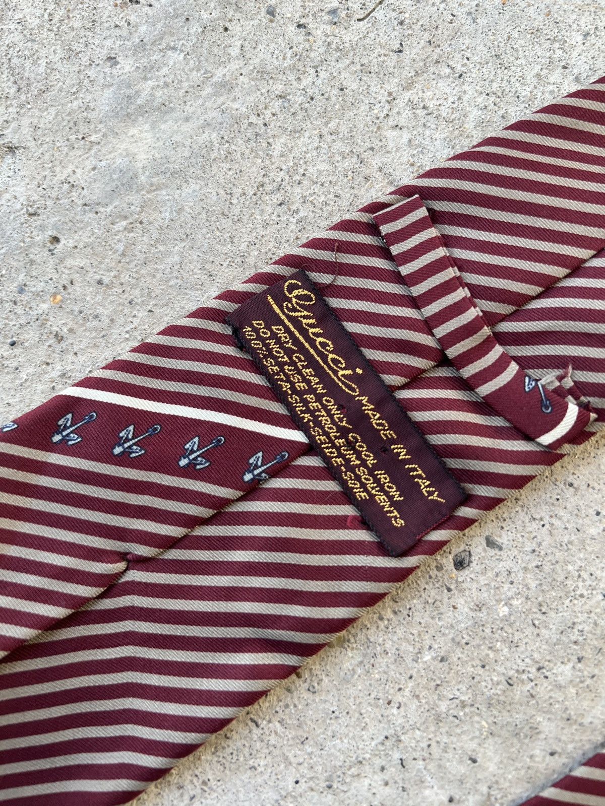 Gucci Vintage Gucci Silk Tie Size ONE SIZE - 4 Thumbnail