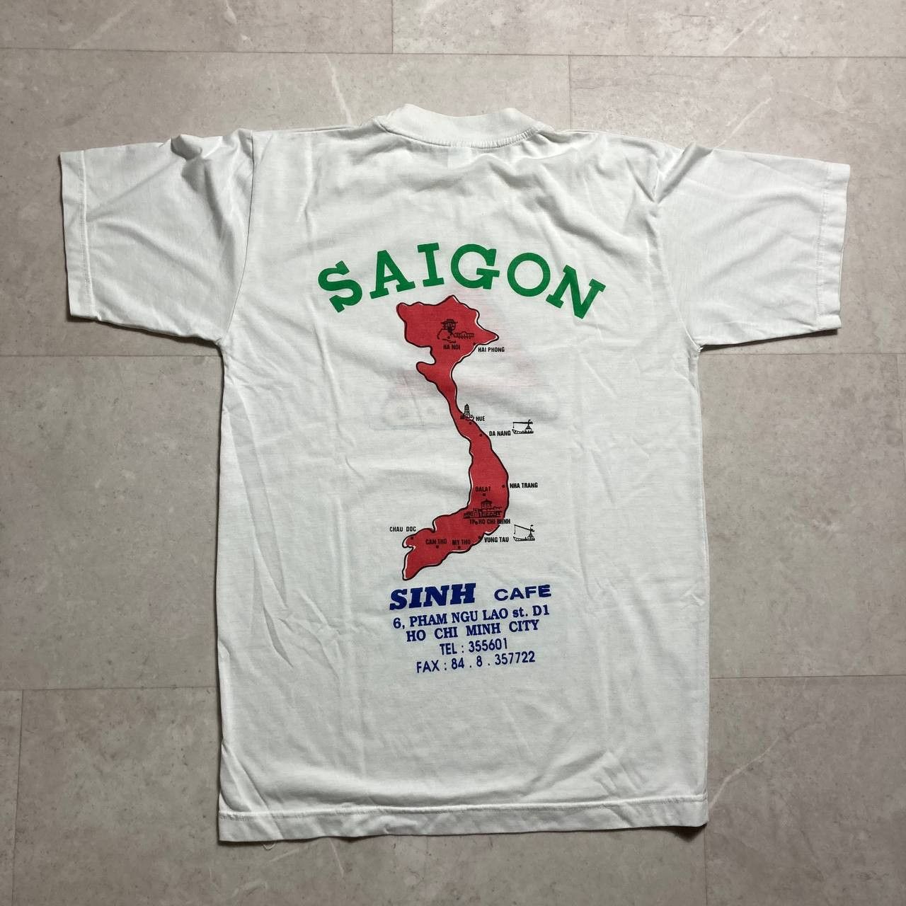 Vintage Vintage Sinh Cafe Saigon Vietnam Tee Size US M / EU 48-50 / 2 - 2 Thumbnail