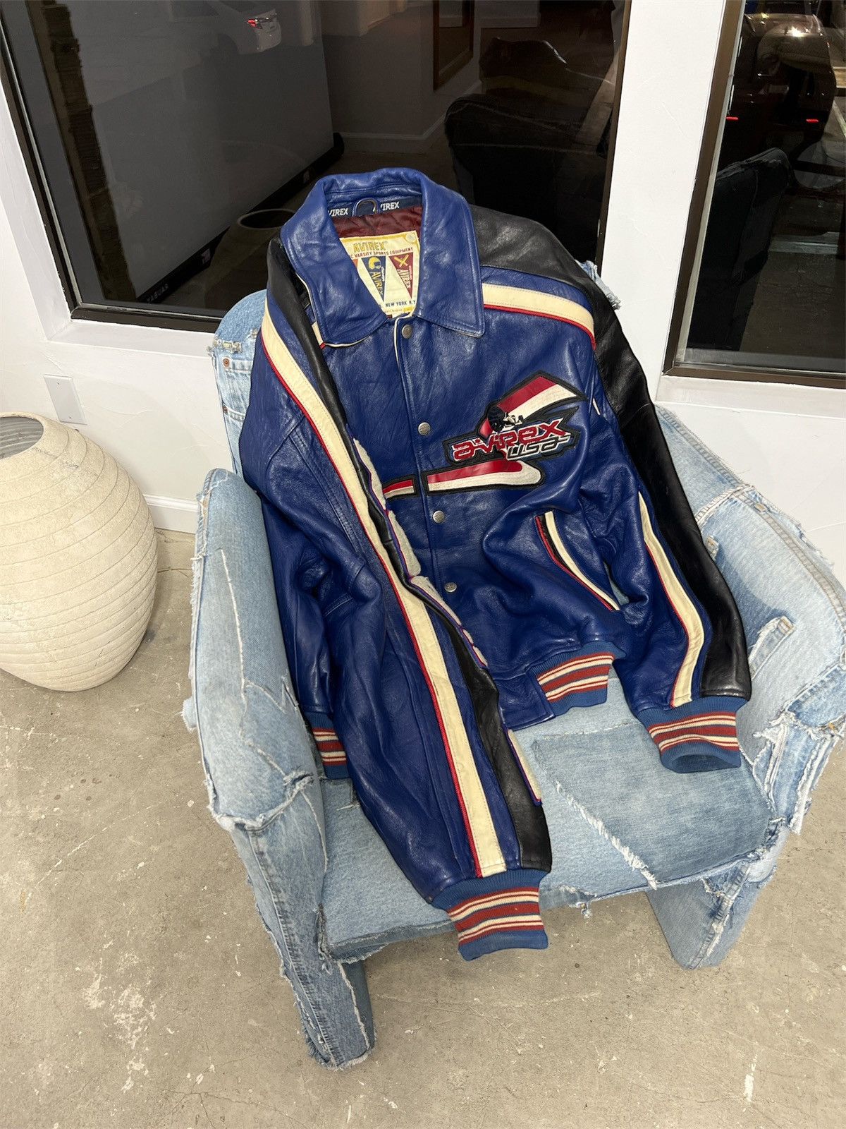 Avirex AVIREX LEATHER JACKET “SPEED CHAMPIONSHIP” Size US XXL / EU 58 / 5 - 12 Thumbnail
