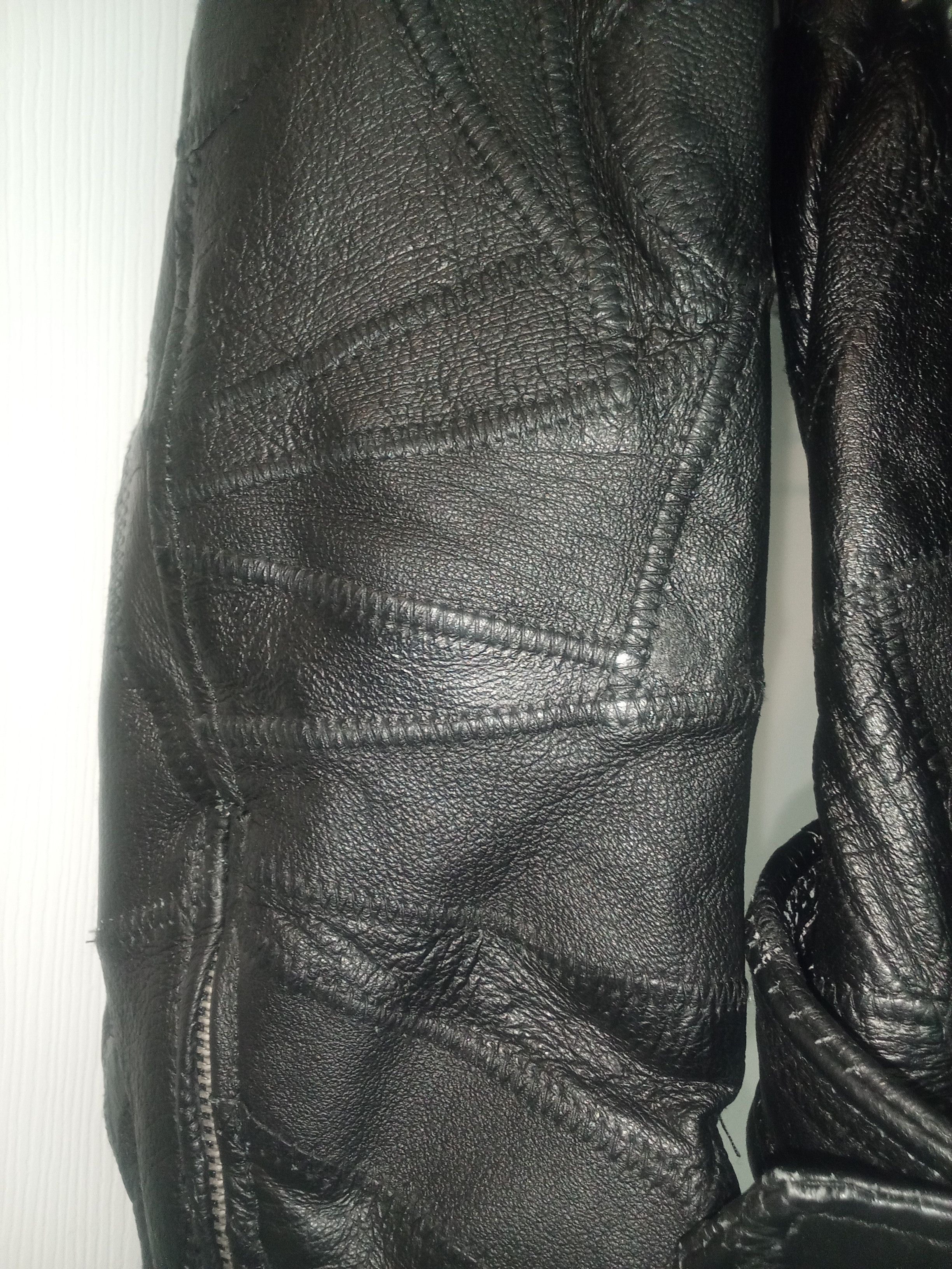 Vintage VINTAGE LEATHER BIKER JACKET WITH EAGLE EMBROIDERY Size US M / EU 48-50 / 2 - 4 Thumbnail