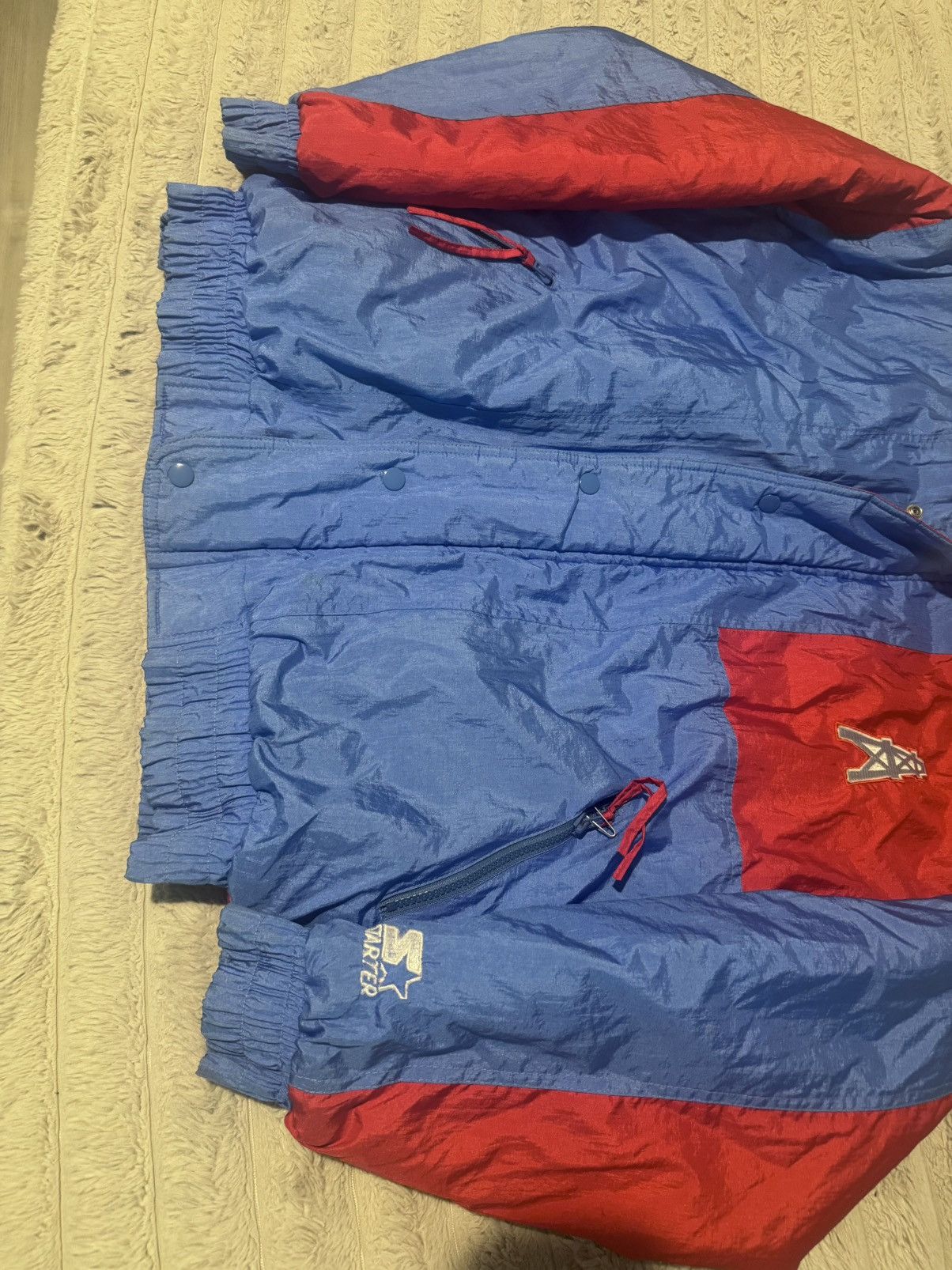 NFL houston oilers 90s vintage rare texas puffer jacket coat 80s Size US L / EU 52-54 / 3 - 8 Thumbnail