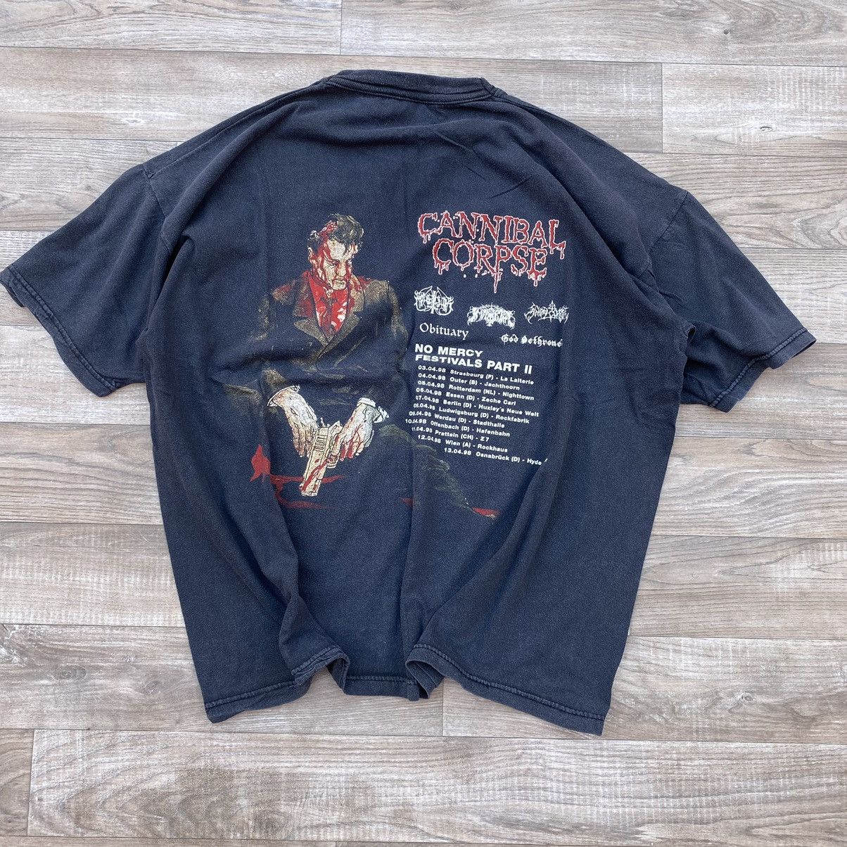 Vintage Vintage 90s Cannibal Corpse Tee seize XL Size US XL / EU 56 / 4 - 3 Thumbnail