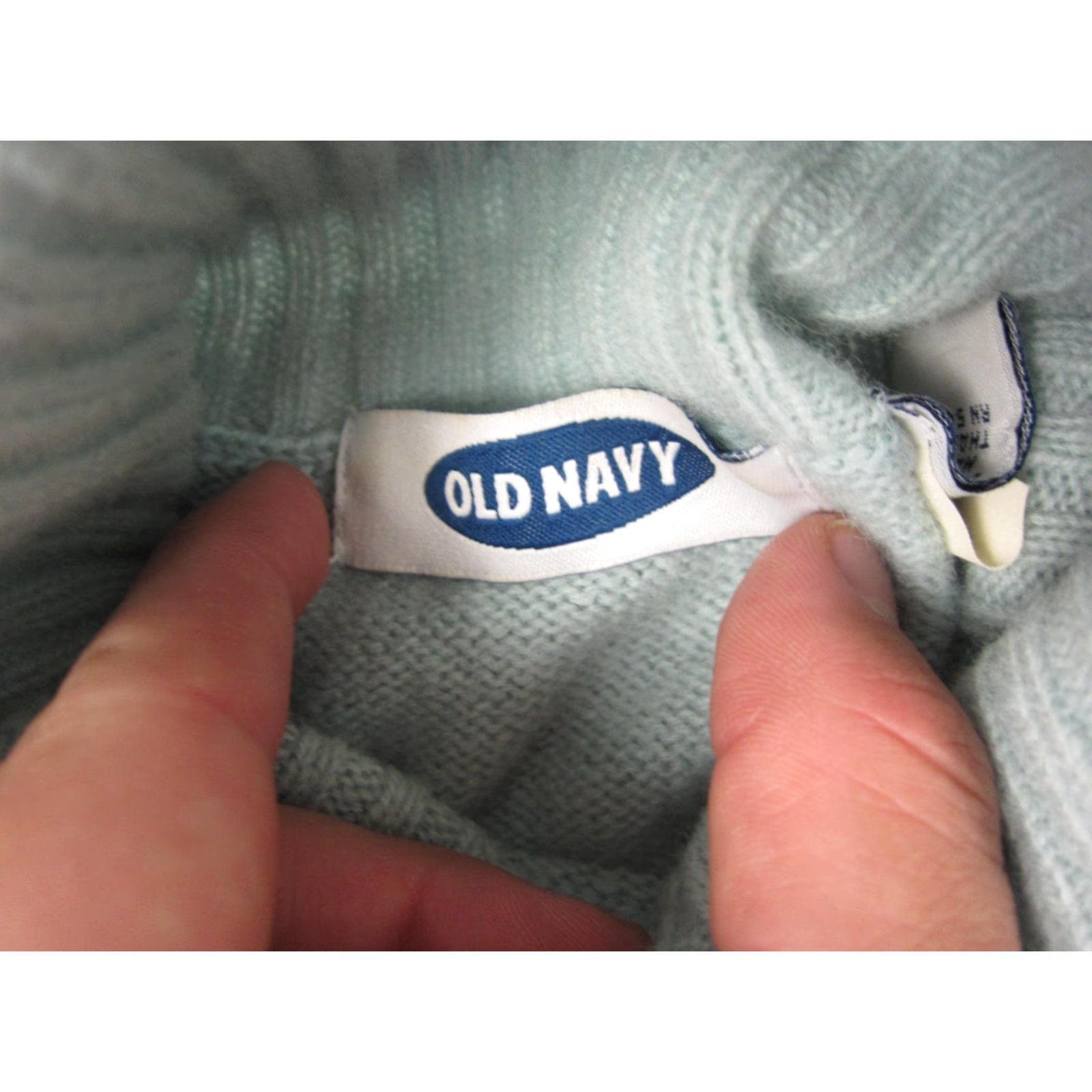 Old Navy VINTAGE Old Navy Sweater Women's XL Blue Turtleneck Wool Knit 90s Pullover Warm Casual Mens Womens Belts? Size XL / US 12-14 / IT 48-50 - 5 Thumbnail