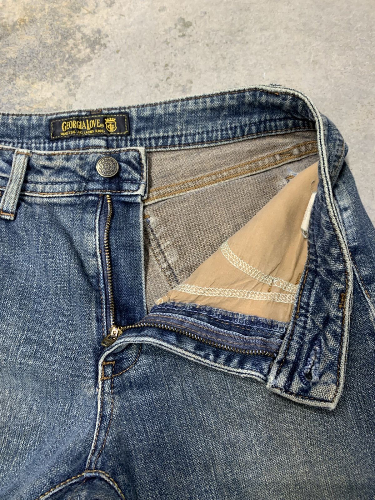 Japanese Brand × Vintage Flare jean Georgia Love ladies jean Size 27" / US 4 / IT 40 - 9 Thumbnail