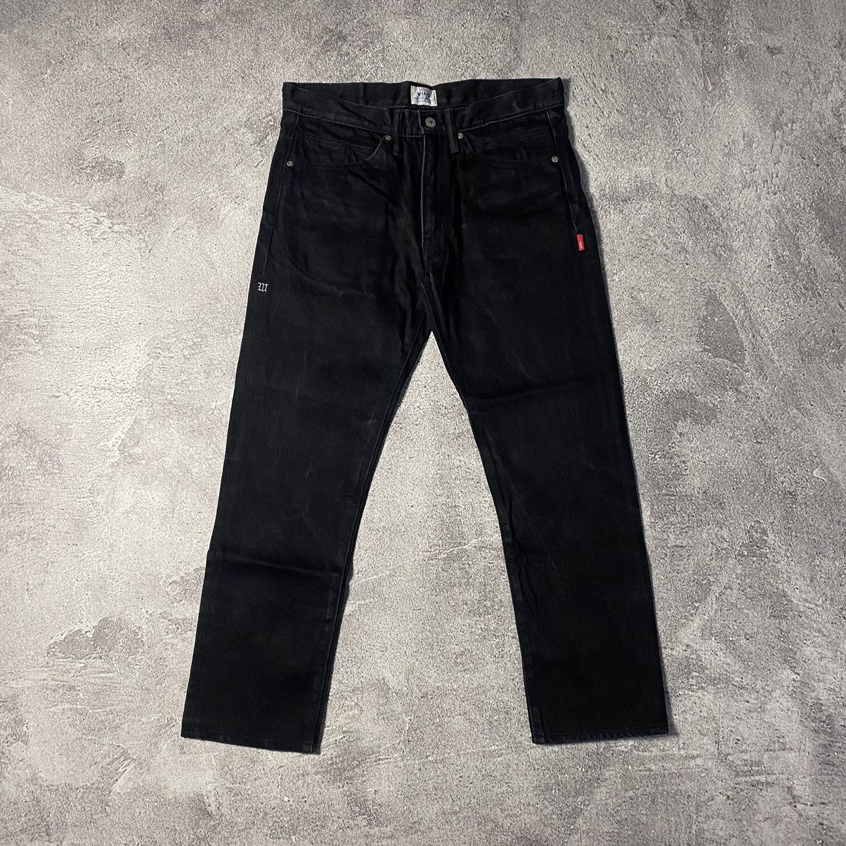 image of Wtaps Blues Raw Denim in Black, Men's (Size 33)