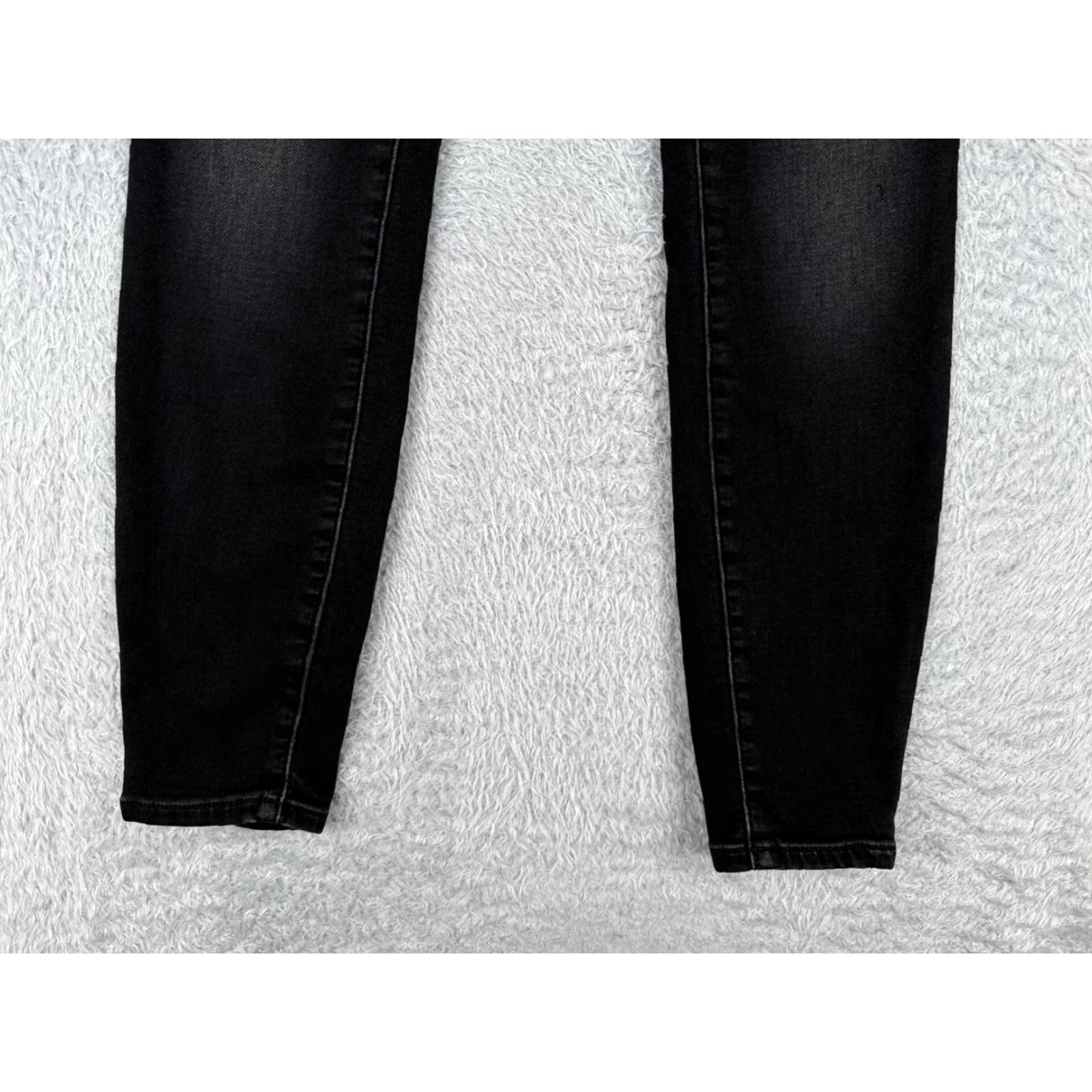 Tommy Hilfiger Tommy Hilfiger Jeans Womens 4 Black Denim Skinny Tapered Mid Rise Cotton 27x28 Jeans Womens Black Tomm y Hilfiger Size 27" / US 4 / IT 40 - 2 Thumbnail