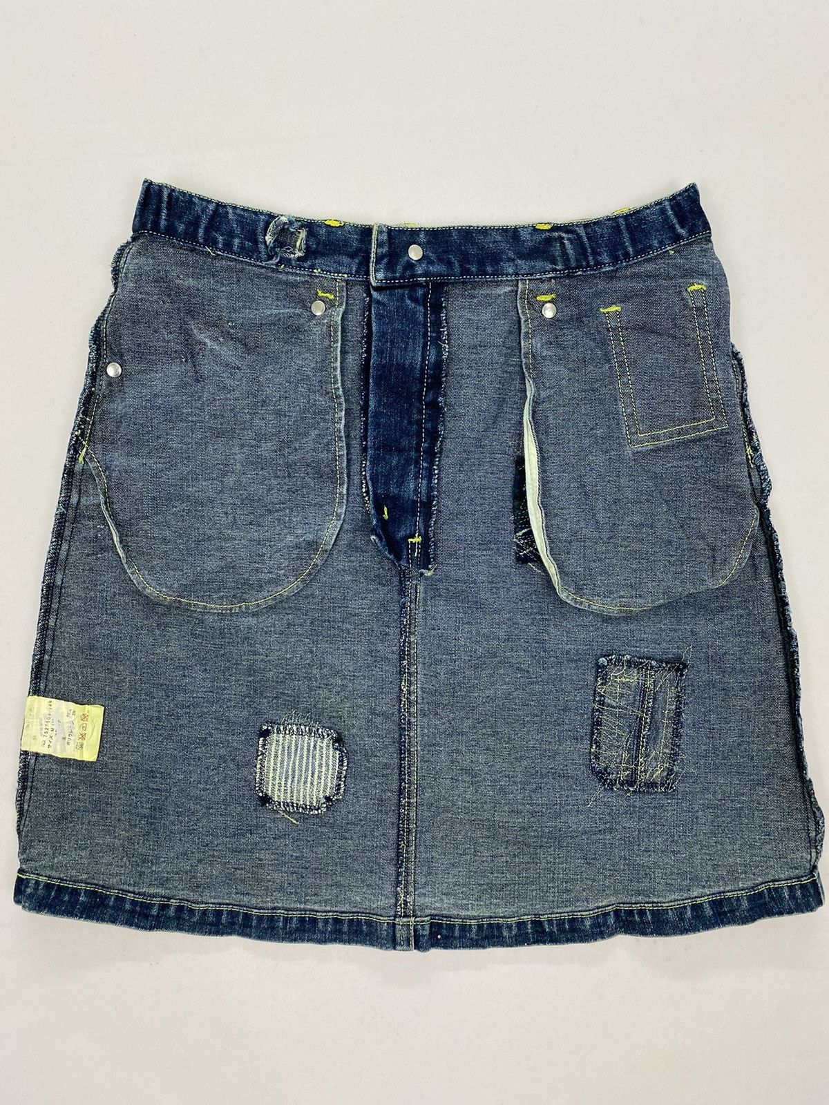 Angel Blue Angel Blue Distressed Denim Skirt Size 27" / US 4 / IT 40 - 4 Thumbnail