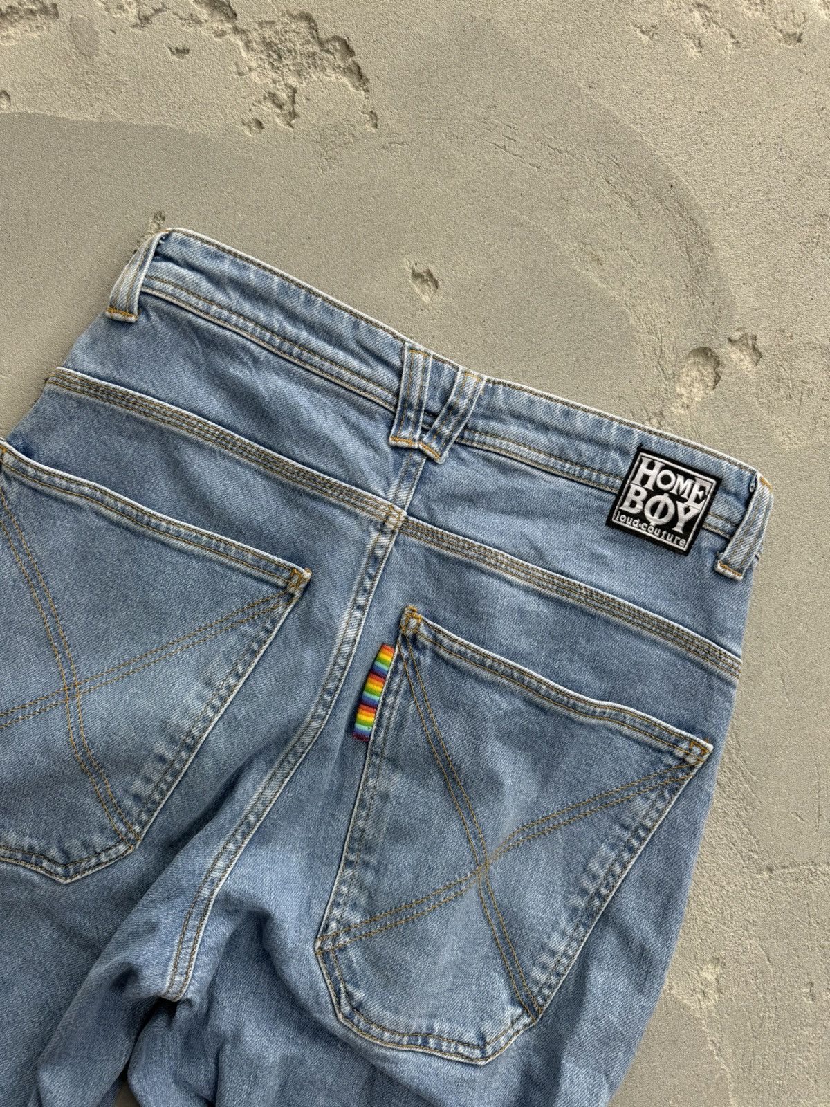 HOMME BOY CO. × Vintage Home Boy Baggy Jeans Size US 28 / EU 44 - 4 Thumbnail