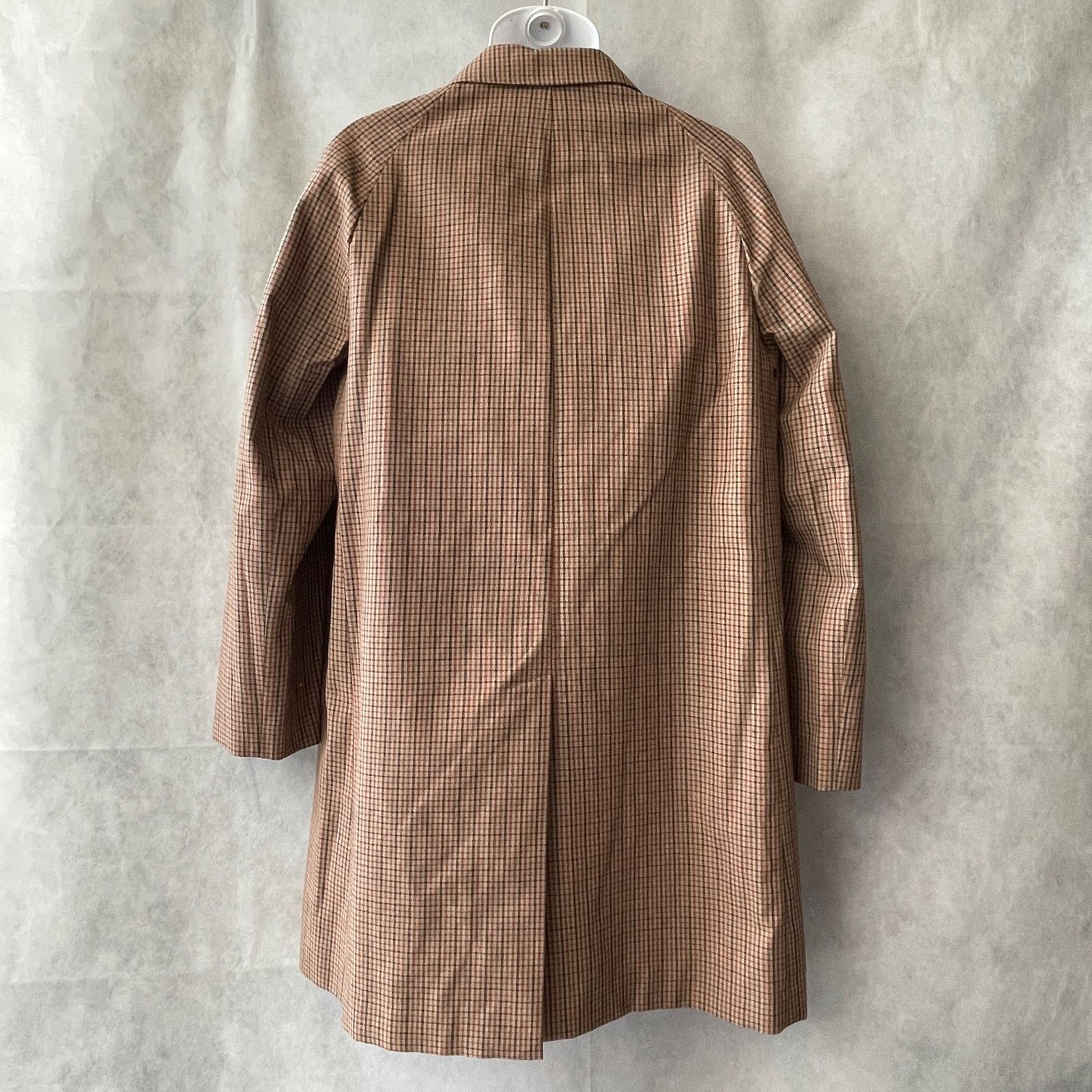 NEWYORKINDUSTRIE New York Industrie Plaid Wool Rain Topcoat Sz IT 50 US 40 Size US M / EU 48-50 / 2 - 2 Thumbnail
