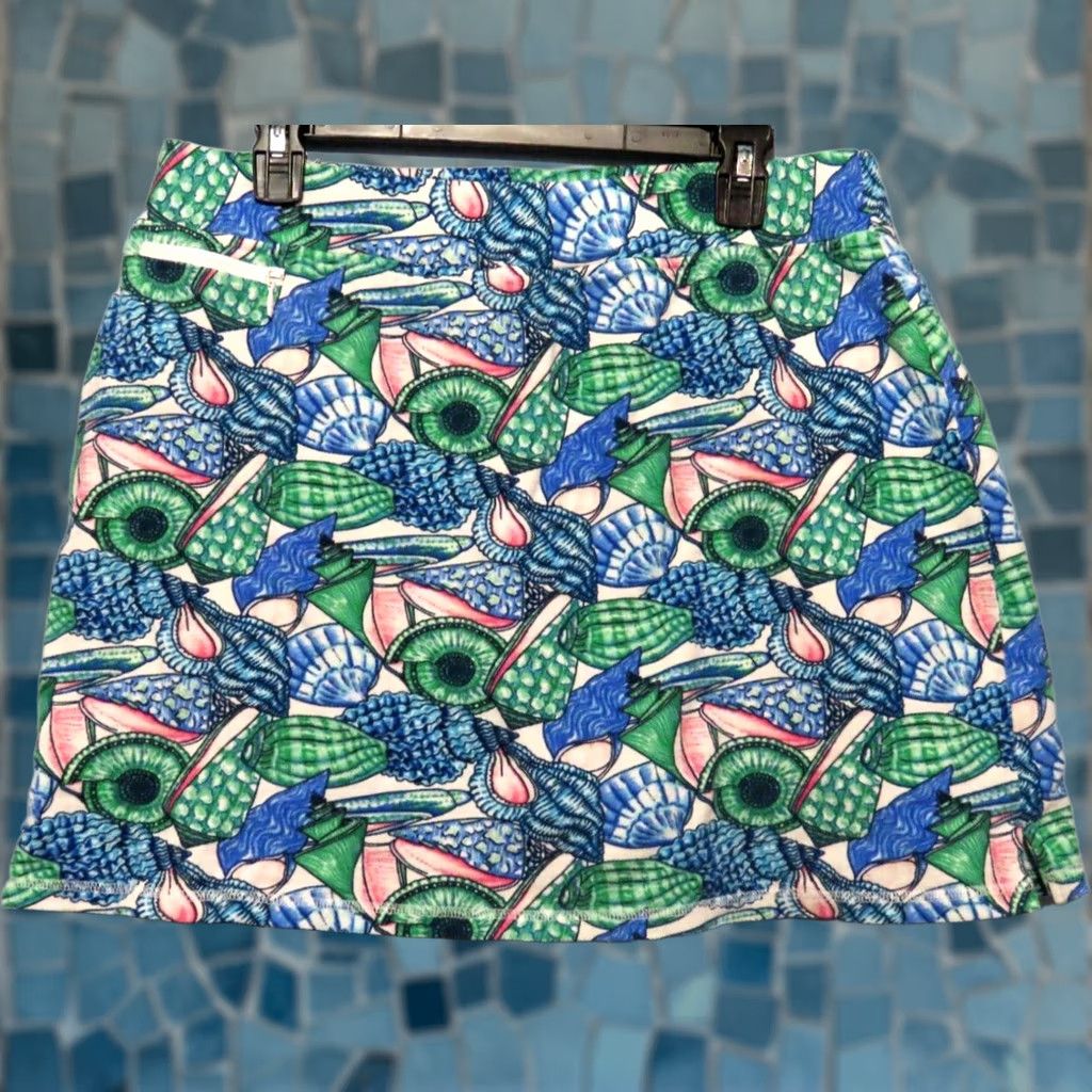 Talbots T by Talbots Skort 1X Plus Colorful Floral Pockets Pull On Athletic Golf Tennis Walking Size 40" / US 18 - 1 Thumbnail
