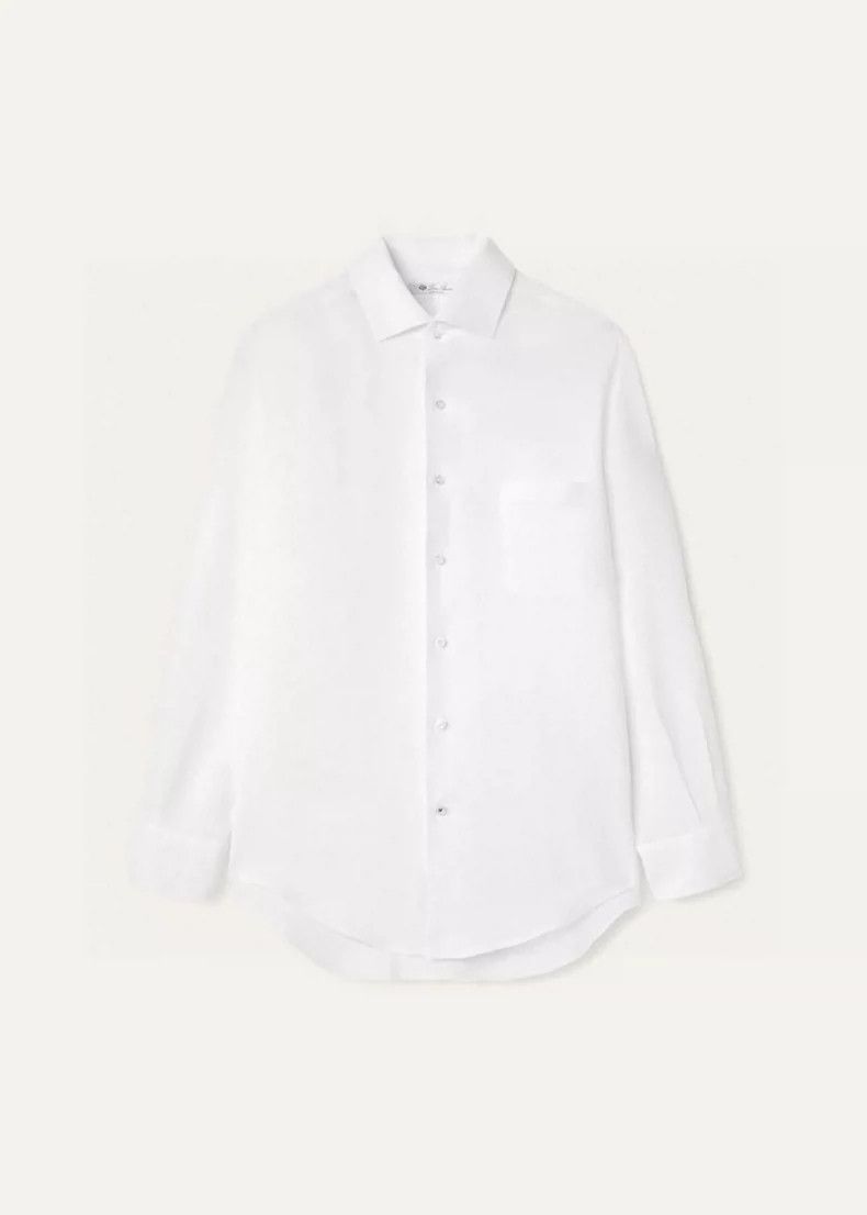 Loro Piana LORO PIANA Men's linen shirt Size US XS / EU 42 / 0 - 3 Thumbnail