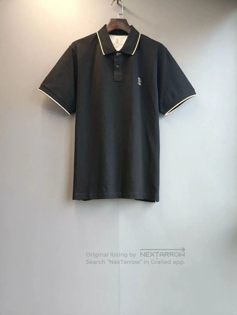 Brunello Cucinelli Brunello Cucinelli Cotton Short Sleeve Polo. Size US L / EU 52-54 / 3 - 1 Thumbnail