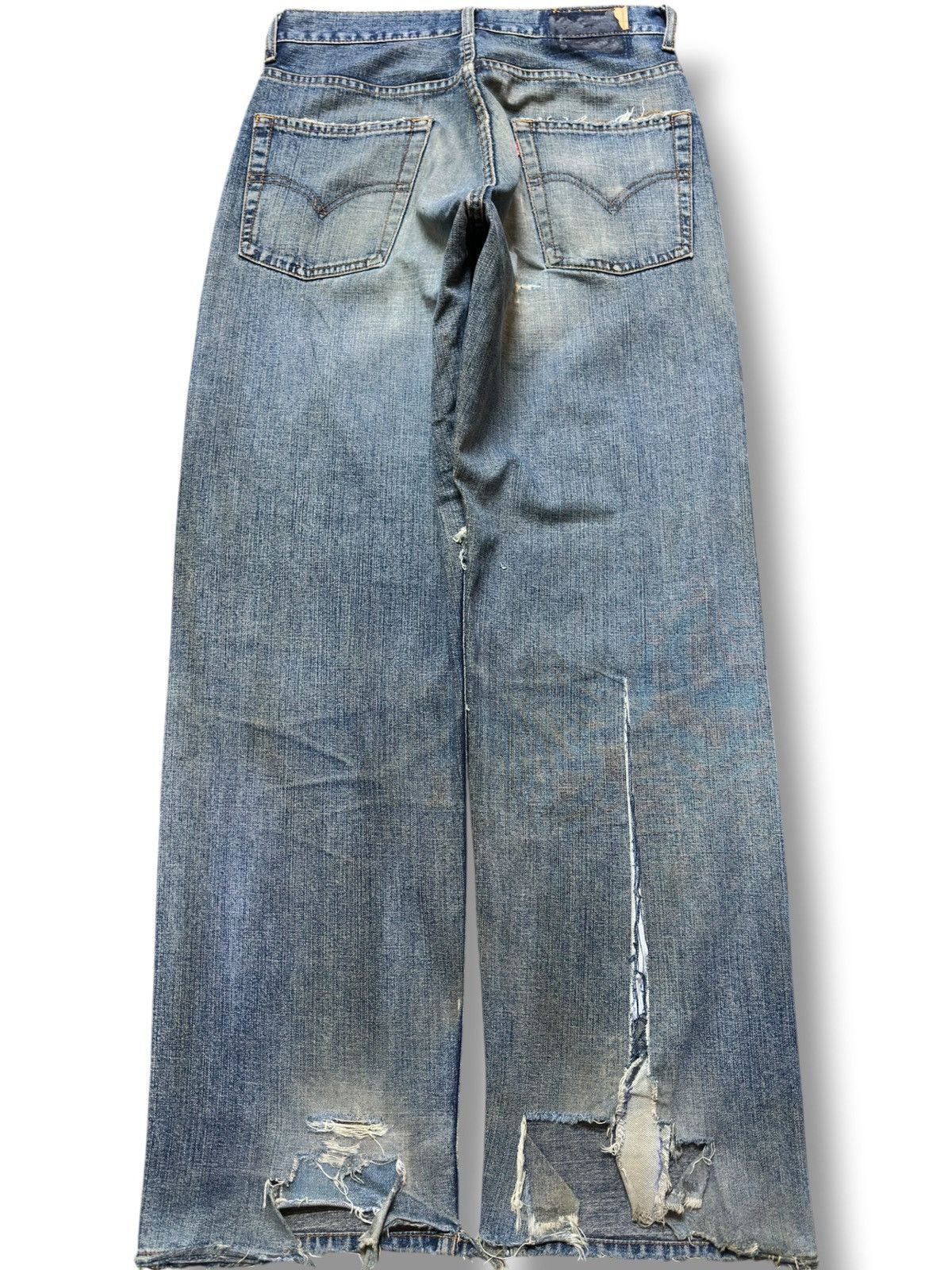 Levi's Vintage Clothing Vintage Levi’s 669-19 Baggy Ripped Distressed Denim Size US 29 - 4 Thumbnail
