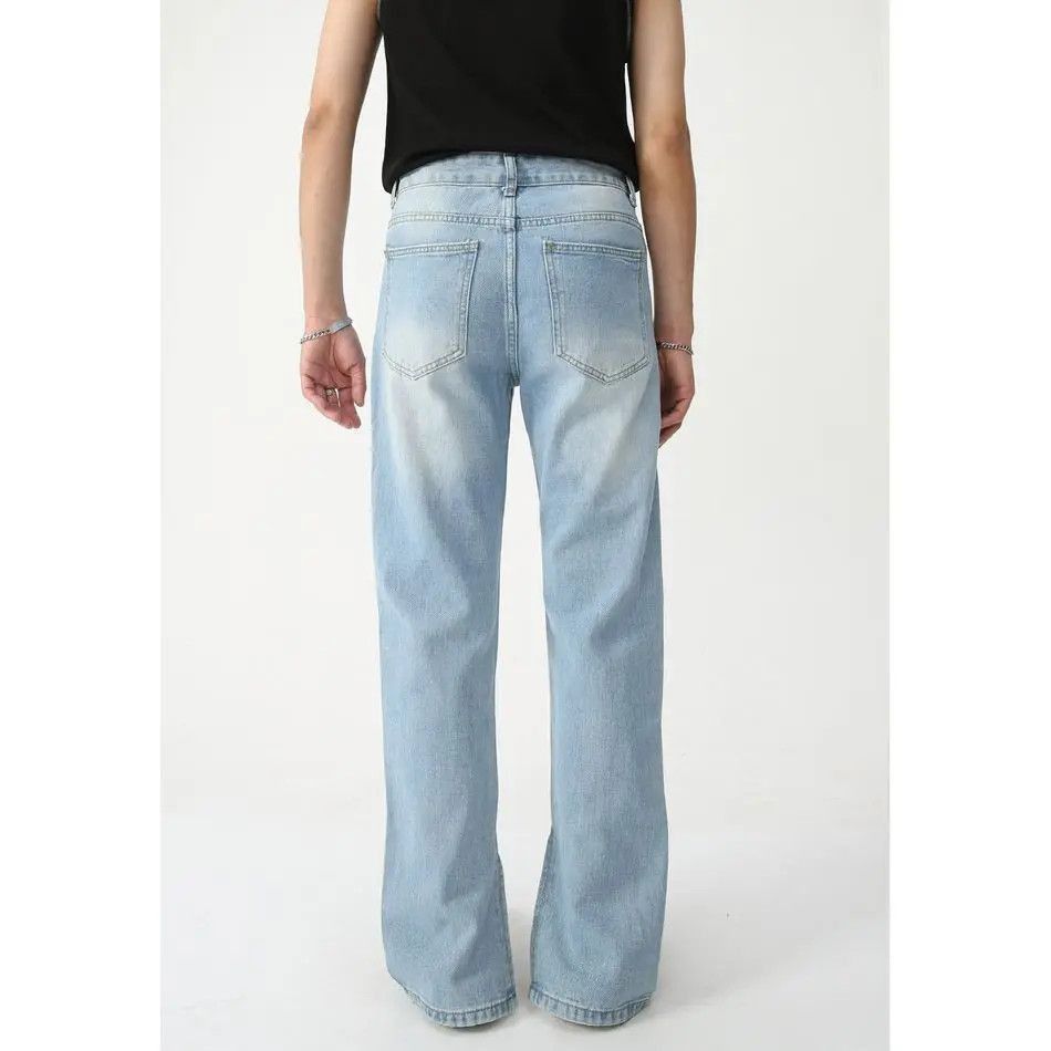 Japanese Brand Retro loose high street wide leg jeans Size US 32 / EU 48 - 4 Thumbnail
