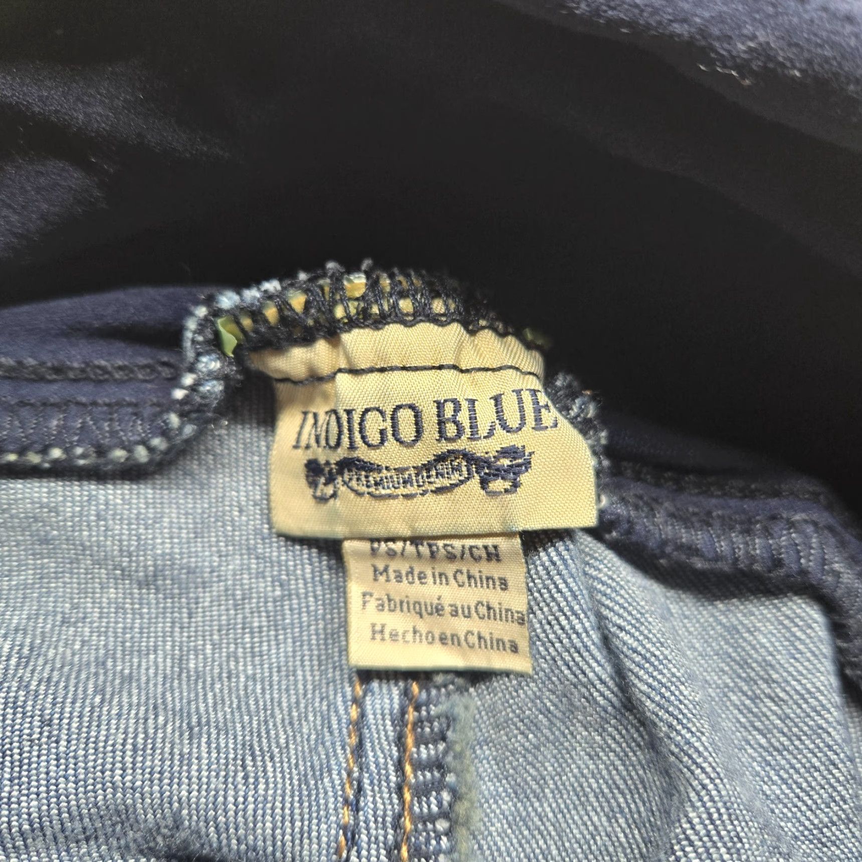 Vintage Indigo Blue Jeans Women's PS Maternity Adult Indigo Blue Full Panel Jeans PS Petite Women Mens? Size 28" / US 6 / IT 42 - 3 Thumbnail