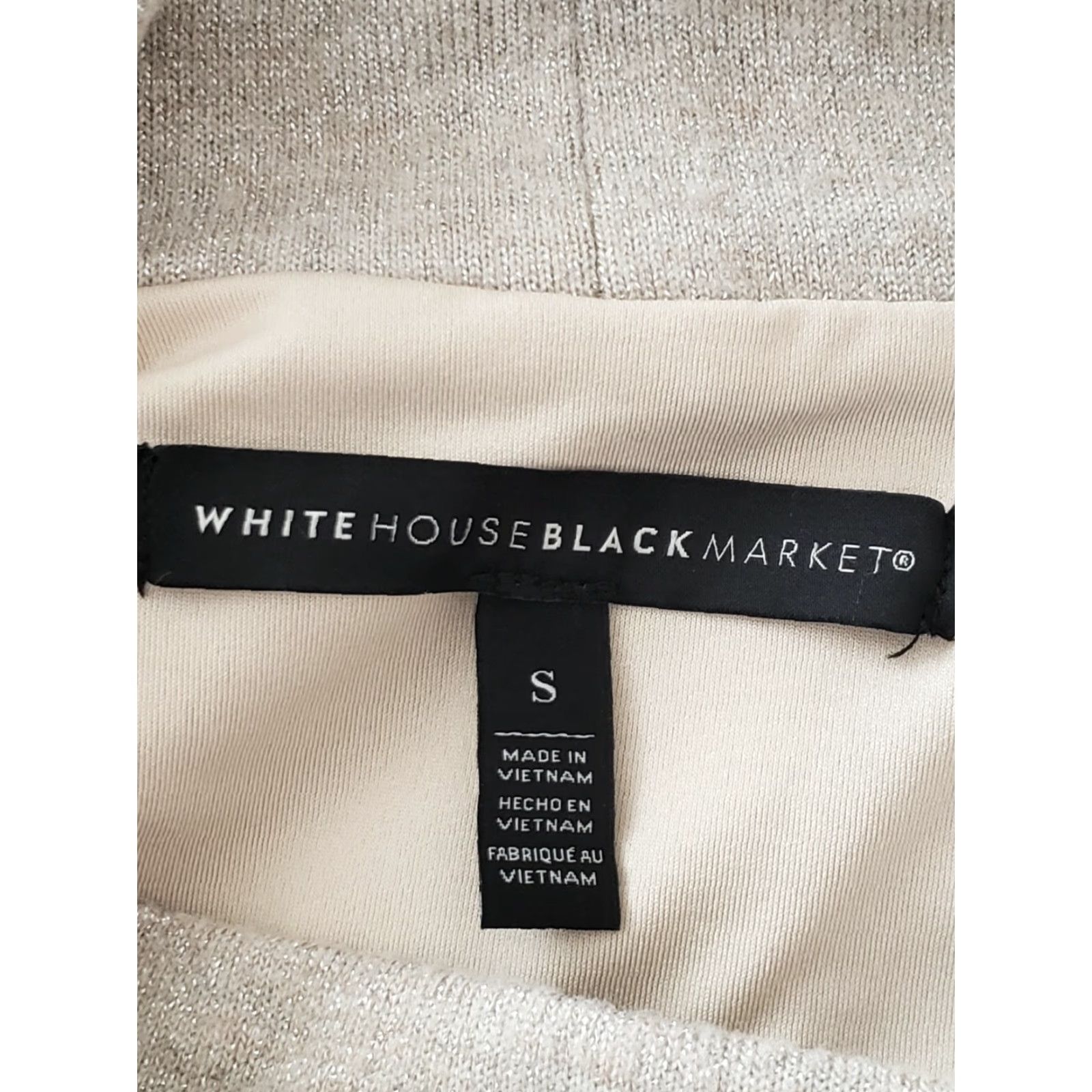White House Black Market White House Black Market Sheath Dress Small Long Ruffle Bell Sleeve Metallic Size S / US 4 / IT 40 - 3 Thumbnail
