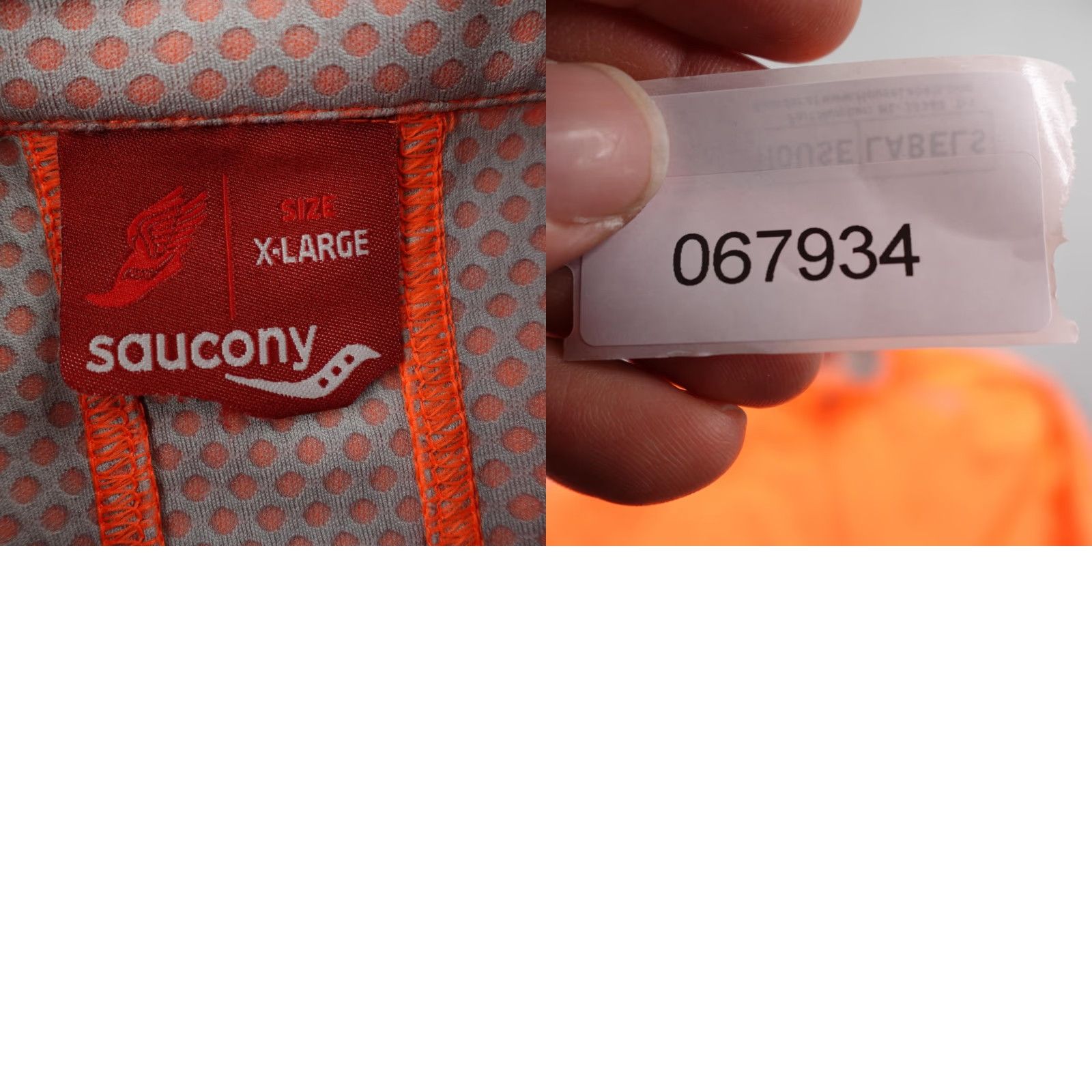 Saucony Saucony Jacket Mens XL Orange ViZiPRO Softshell Running Windbreaker Zip Up Coat Size US XL / EU 56 / 4 - 9 Thumbnail