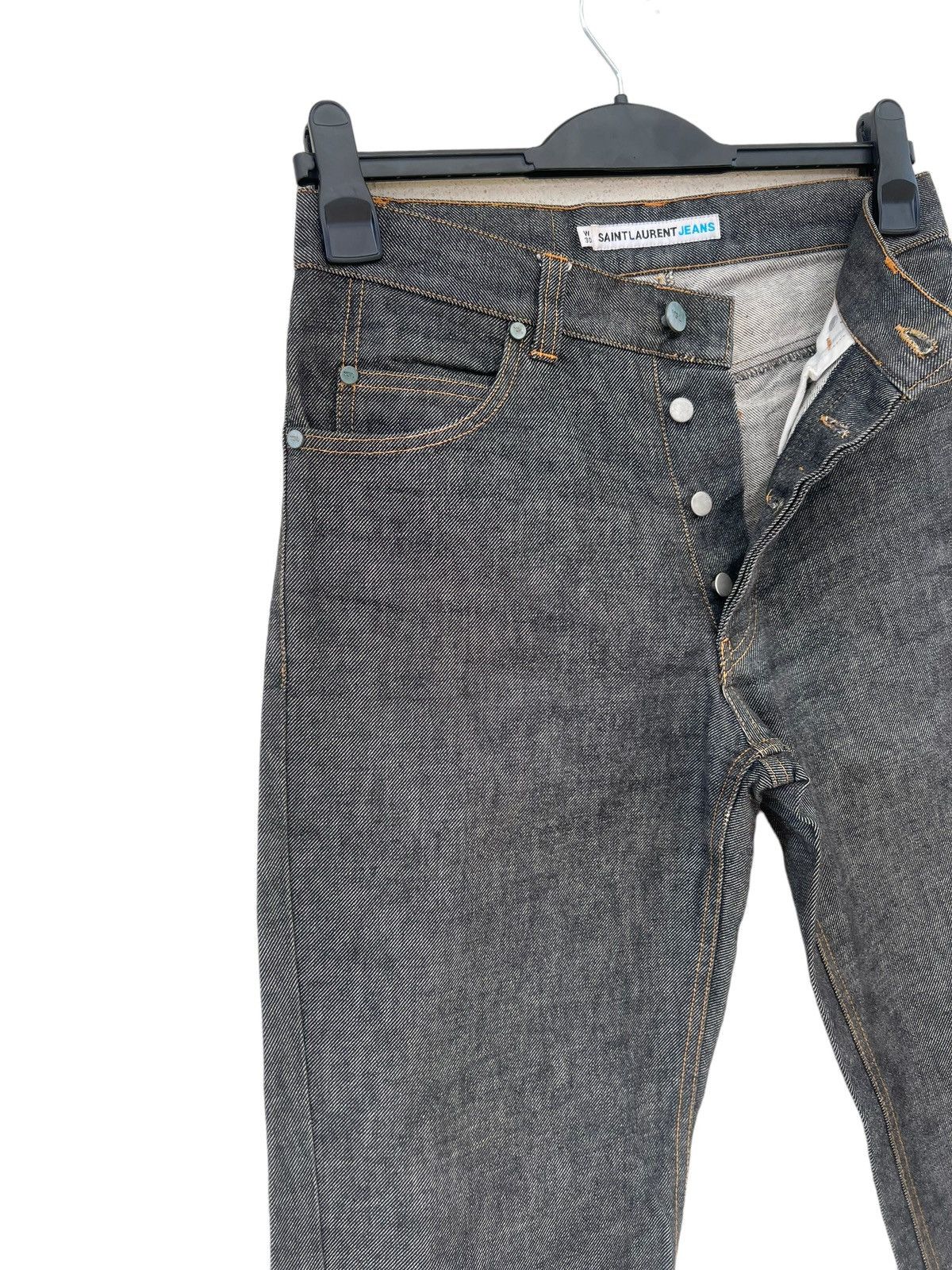 Yves Saint Laurent Vintage YSL Saint Laurent Jeans Grey Denim Jeans Size US 30 / EU 46 - 8 Thumbnail