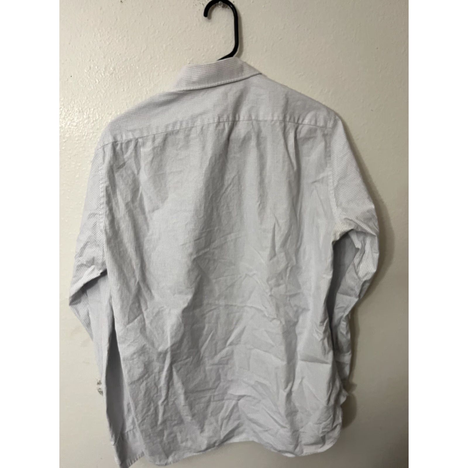 J.Crew VINTAGE J.Crew Men's Thompson Shirtings Dress Shirt Long Sleeve Plaid Gingham Cotton M White Women's Size US M / EU 48-50 / 2 - 3 Thumbnail