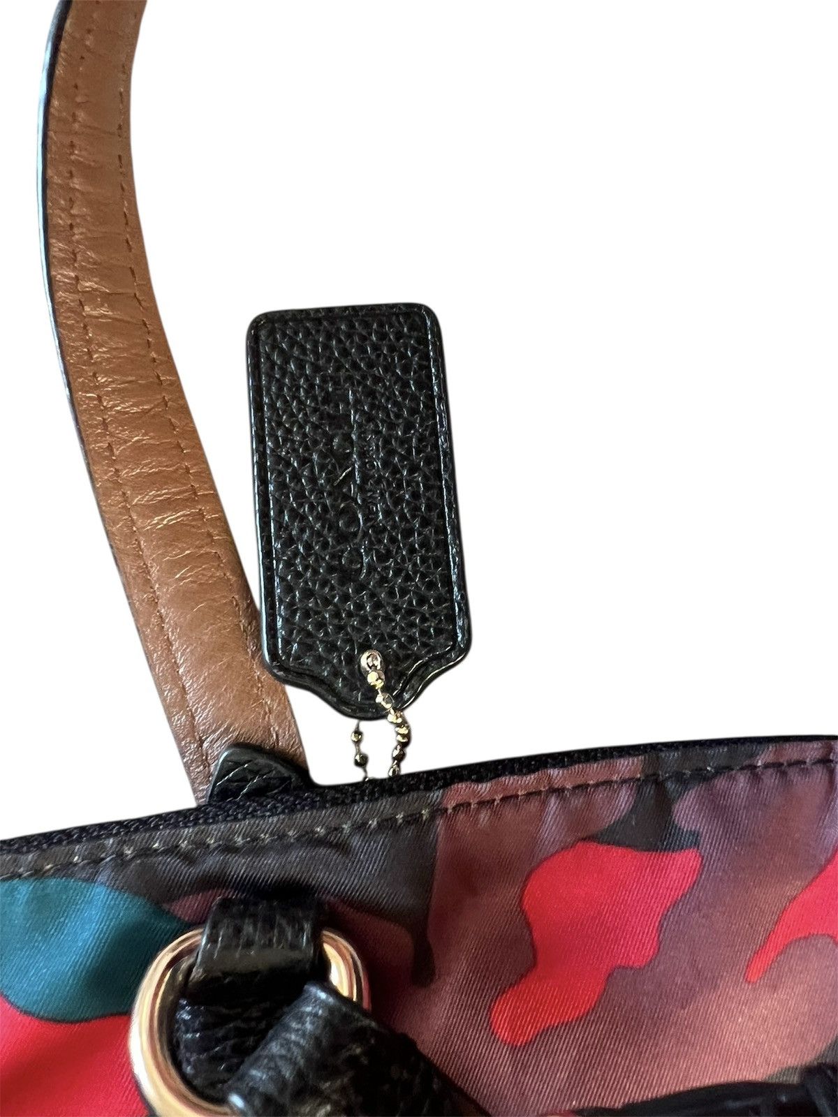 Coach Coach MultiColor Camouflage Nylon and Leather Satchel Size ONE SIZE - 4 Thumbnail