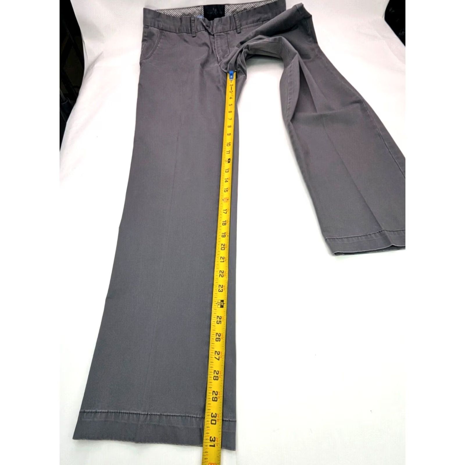 Vintage Marc Ecko Cut & Sew Chino Pants Men 34x31 Gray Straight Leg Casual Flat Front Size US 34 / EU 50 - 3 Thumbnail