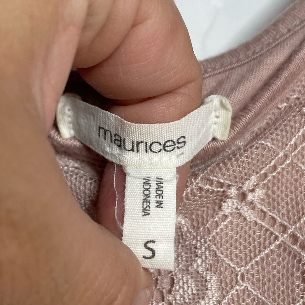 Other Maurices Pink Lace Tank Top Small Size S / US 4 / IT 40 - 4 Thumbnail