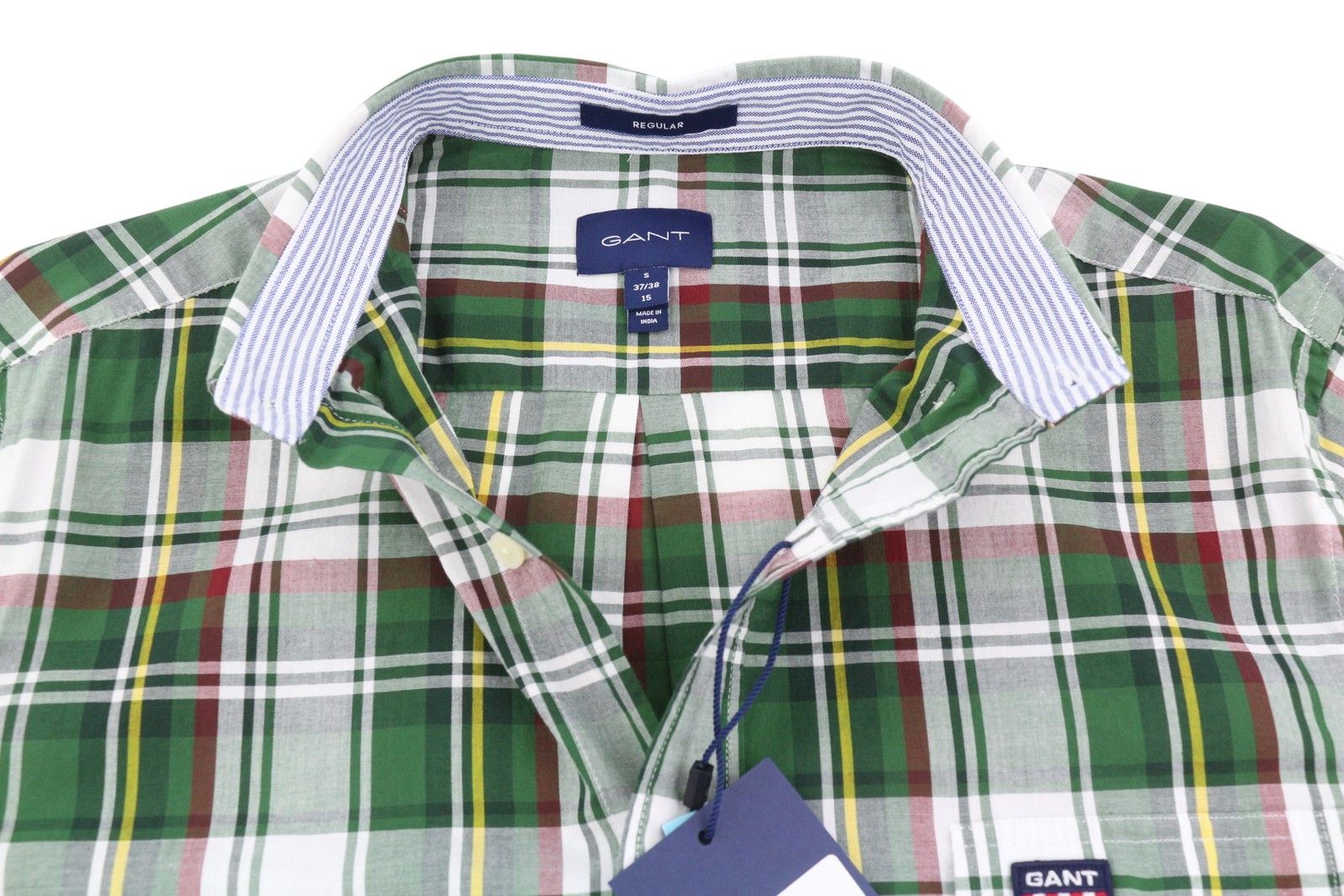 Gant REG UT WASHED CHECK S Eden Green Button-Down 87502 Size US S / EU 44-46 / 1 - 4 Thumbnail