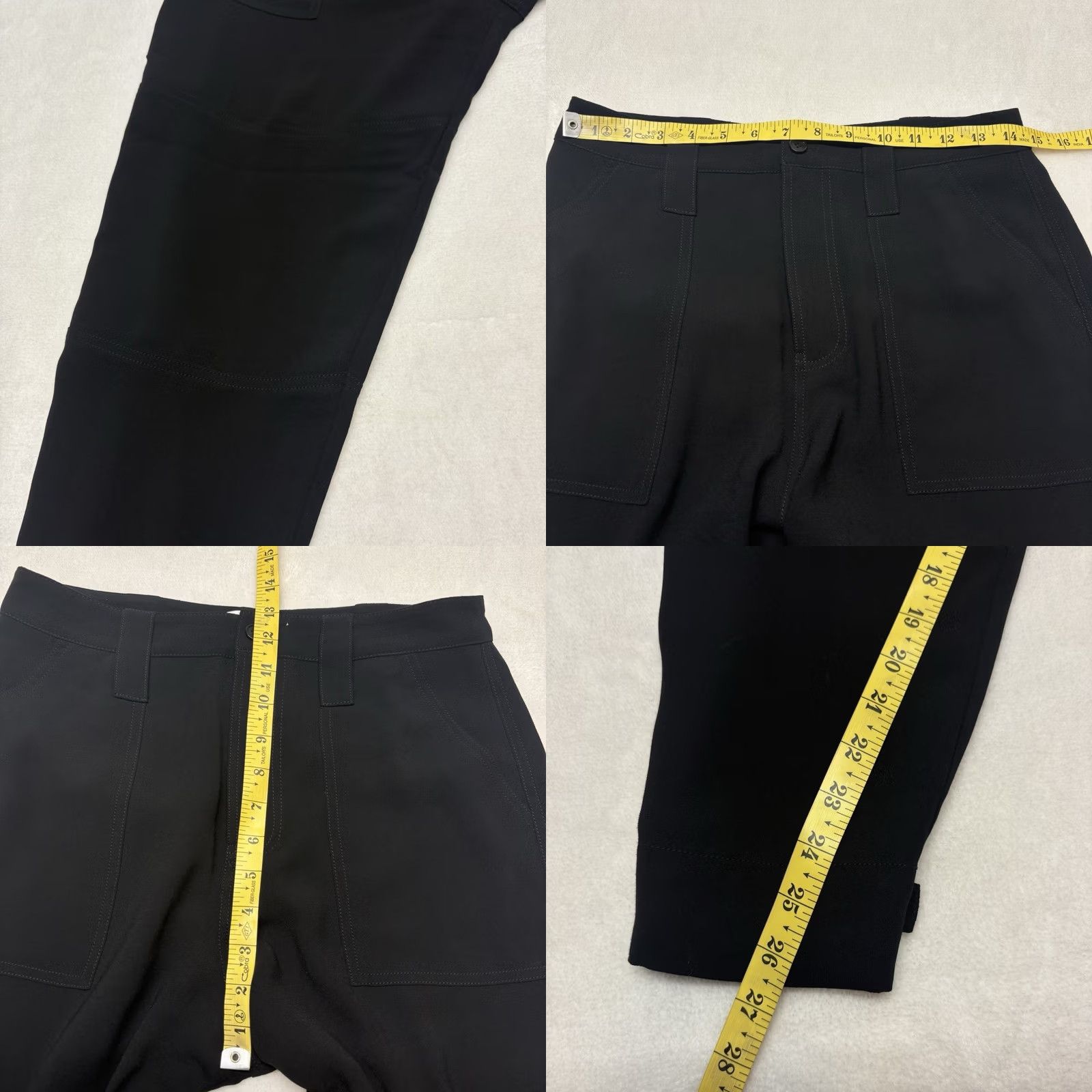 Trina Turk Trina Turk Jogger Pants High Rise Black Button Cuff Pants Size 4 Size 27" / US 4 / IT 40 - 8 Thumbnail