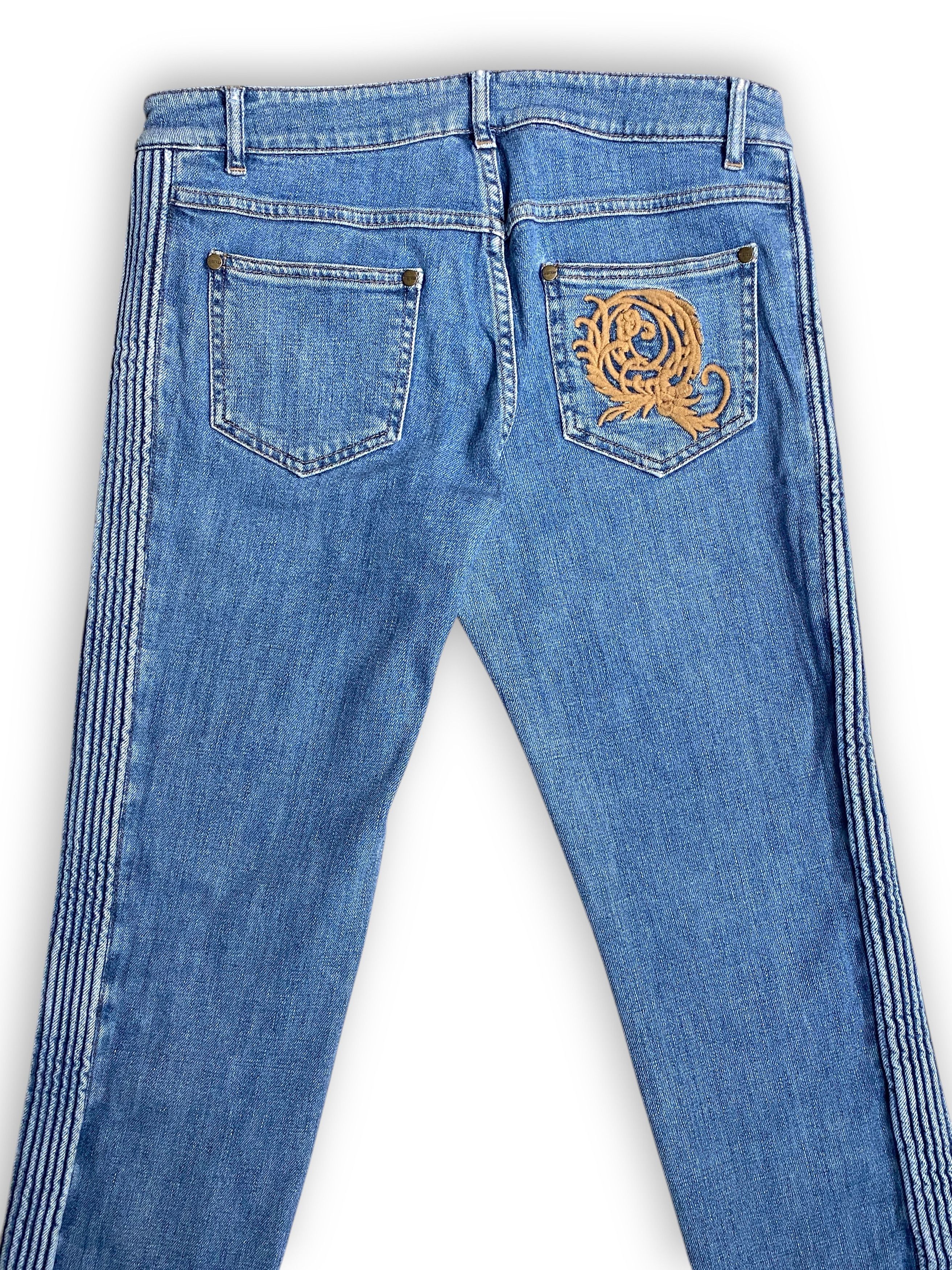 Alexander McQueen Alexander McQueen 2006 Biker Denim Skinny Jeans Vintage Y2K Size 28" / US 6 / IT 42 - 6 Thumbnail
