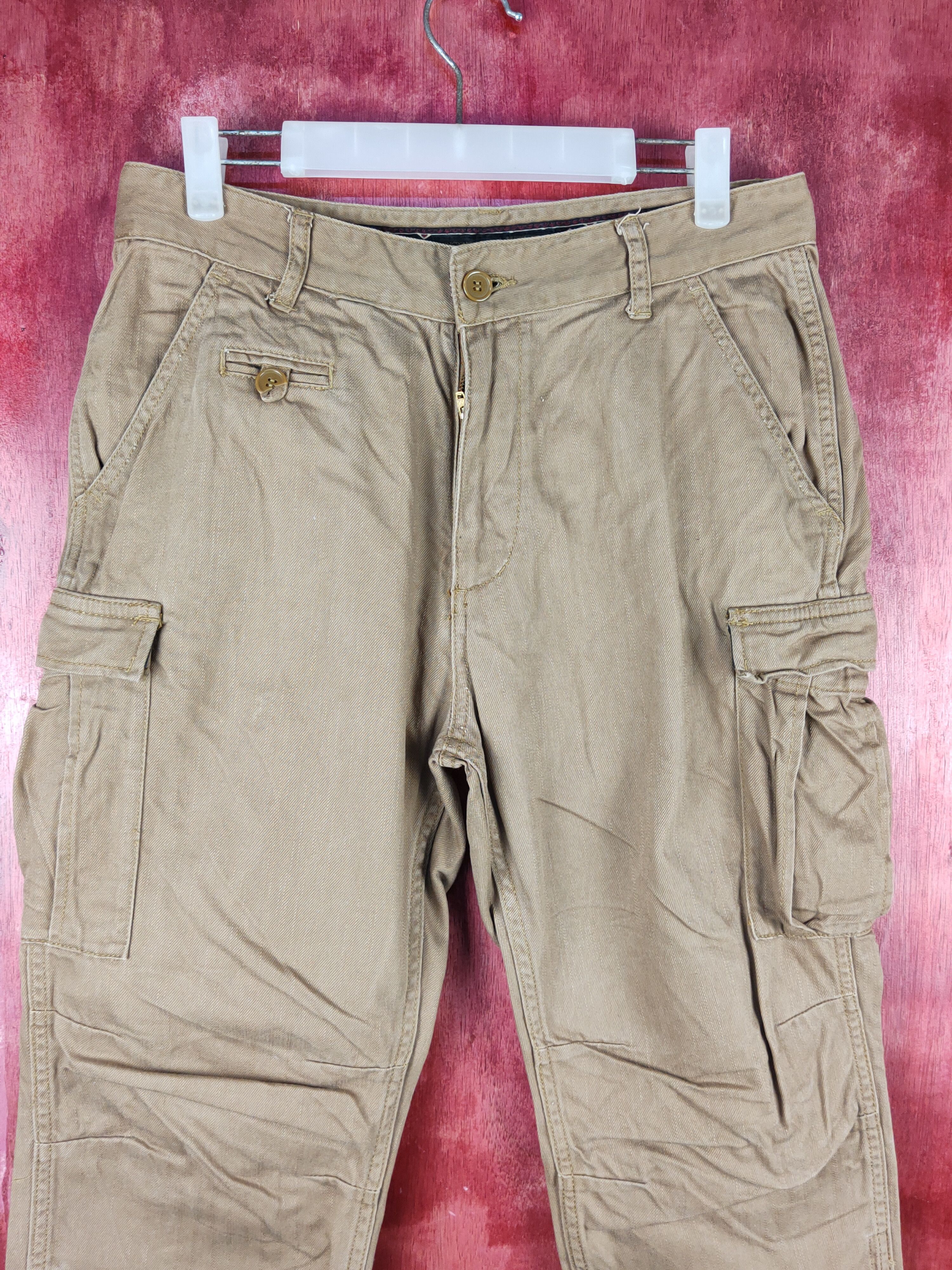 Japanese Brand Pincponc Brown Multipocket Tactical Half Pants #S1769 Size US 31 - 2 Thumbnail