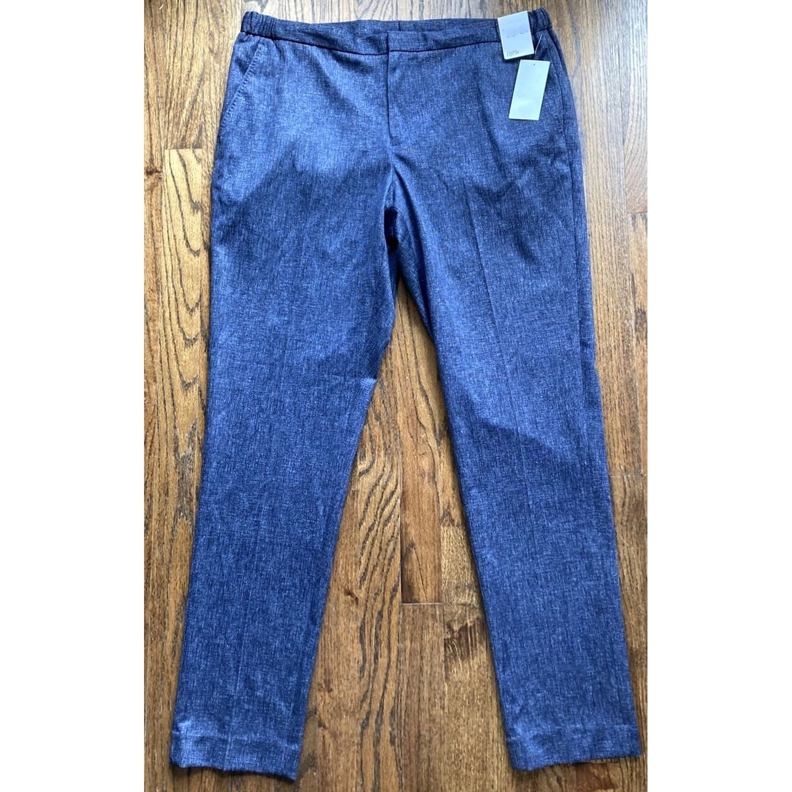 Nordstrom NWT Nordstrom Dress Pants Womens Navy Blue Size L Stretch Trousers Size 36" / US 14 / IT 50 - 2 Thumbnail