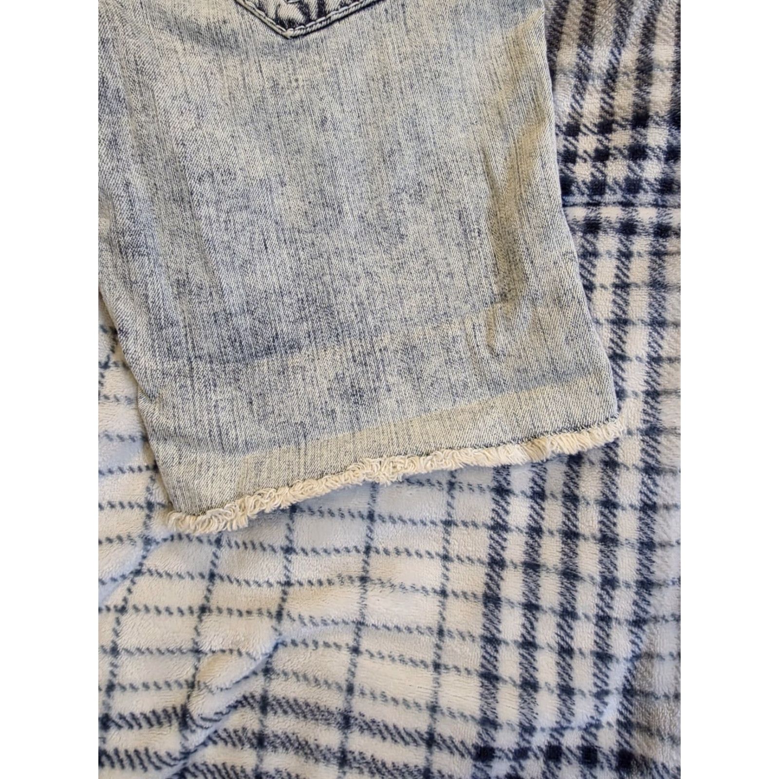 True Religion True Religion Ricky Relaxed Straight Super T Acid Wash Shorts Men's 29 Blue Denim Casual Summer 29 Mens Size US 29 - 6 Thumbnail
